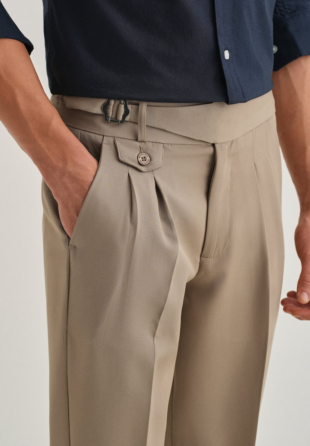 Beige Gurkha Pant