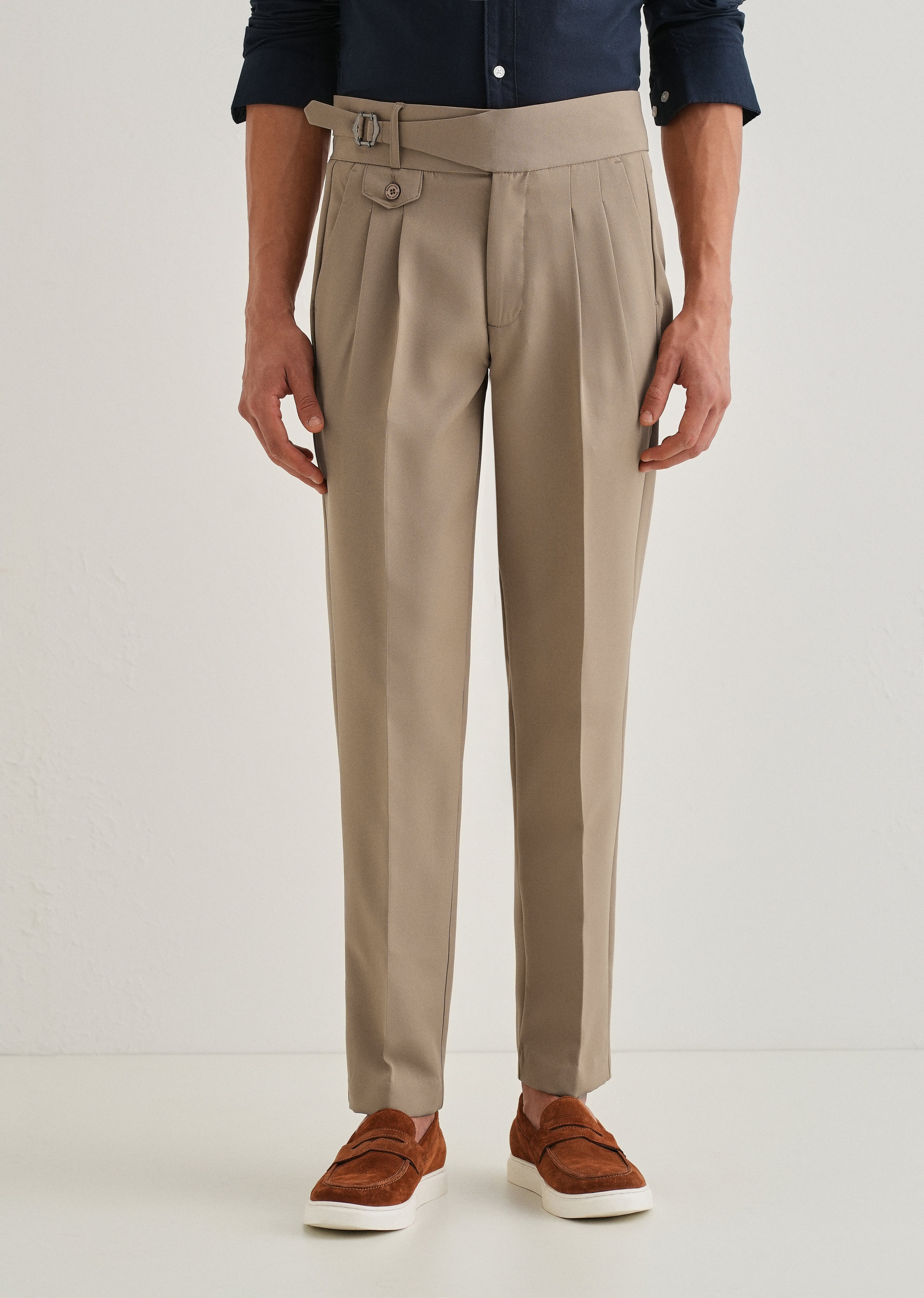 Beige Gurkha Pant