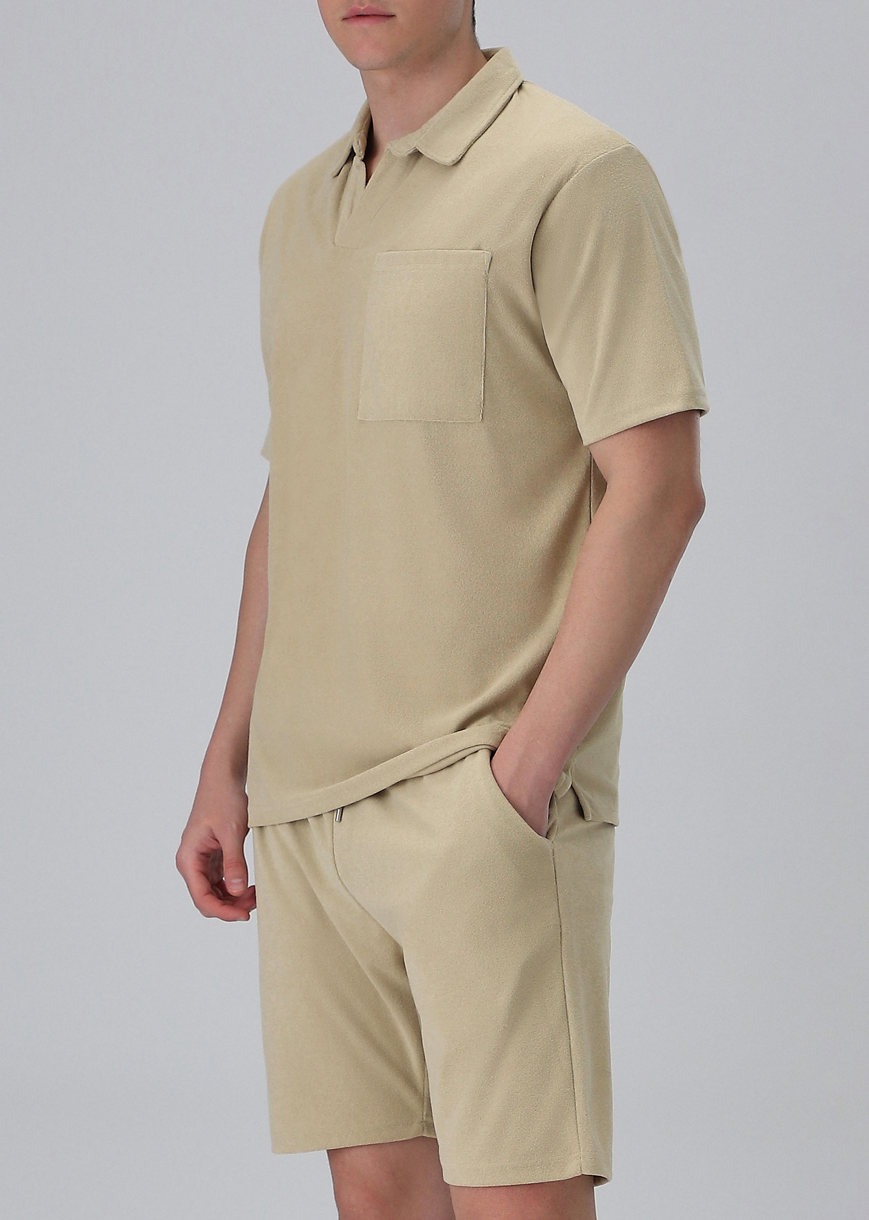 Beige Knitted Co-ord Set
