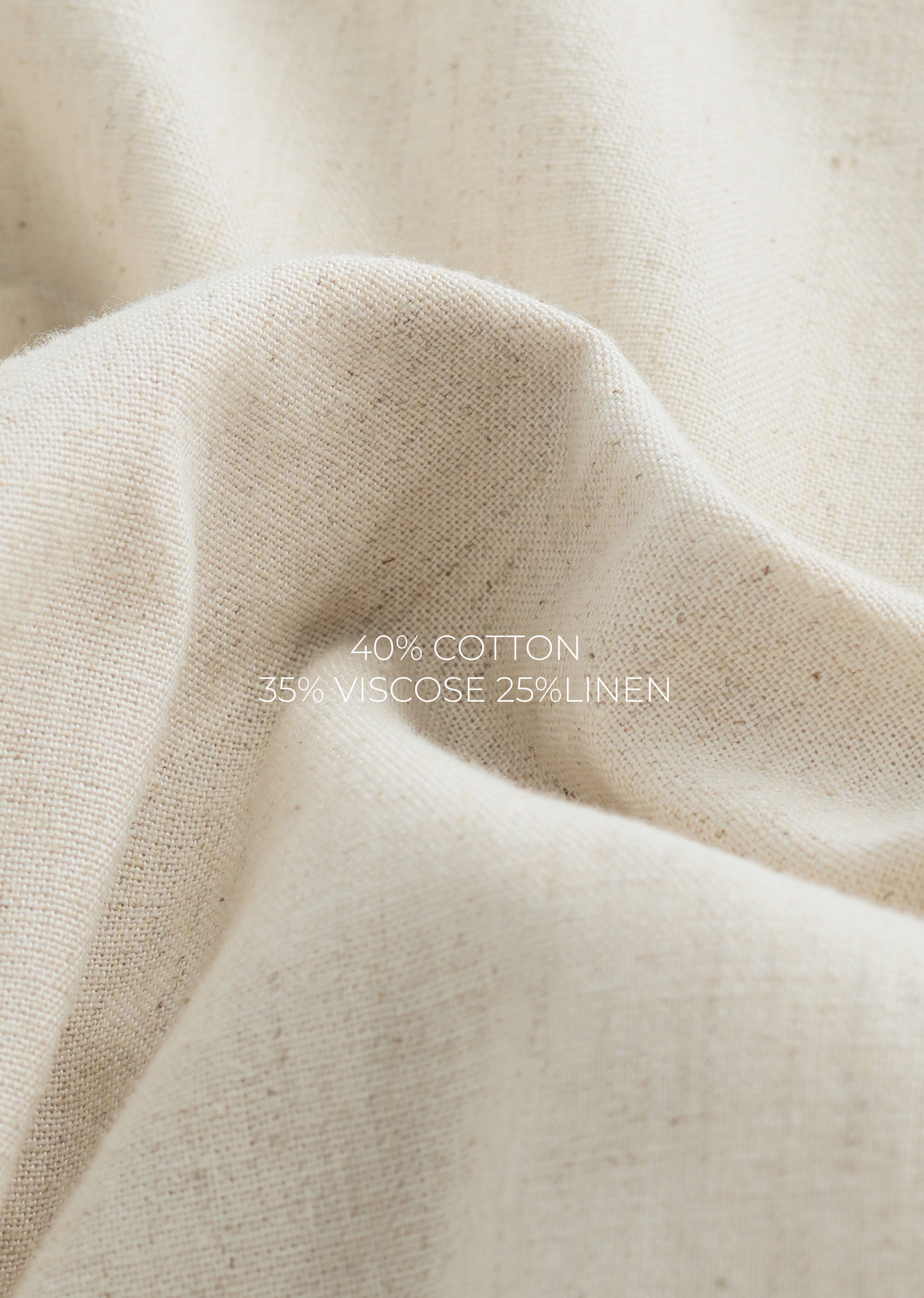 Beige Semi-Elasticated Relaxed Fit Trouser