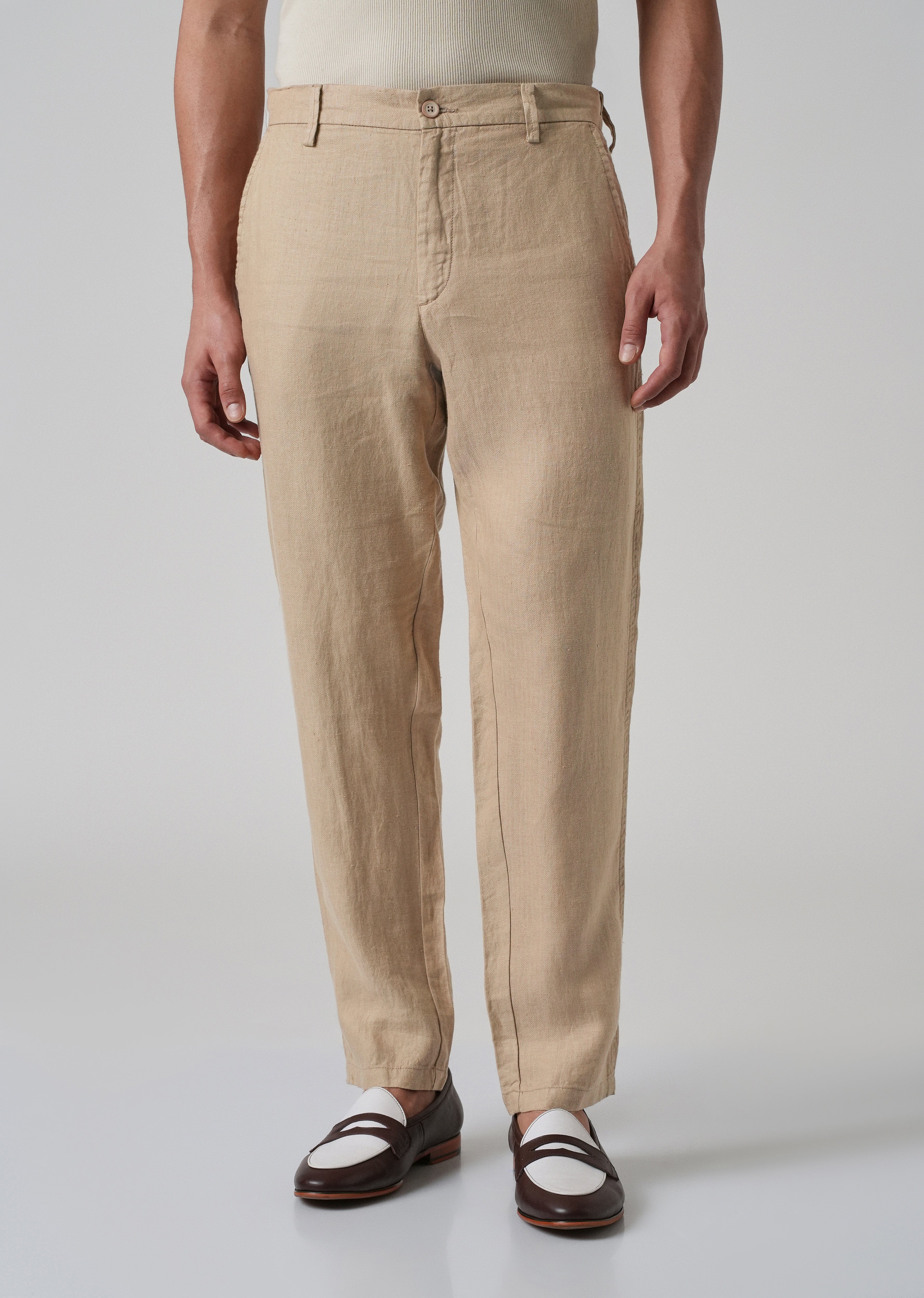 Bisque Cream Linen Pant