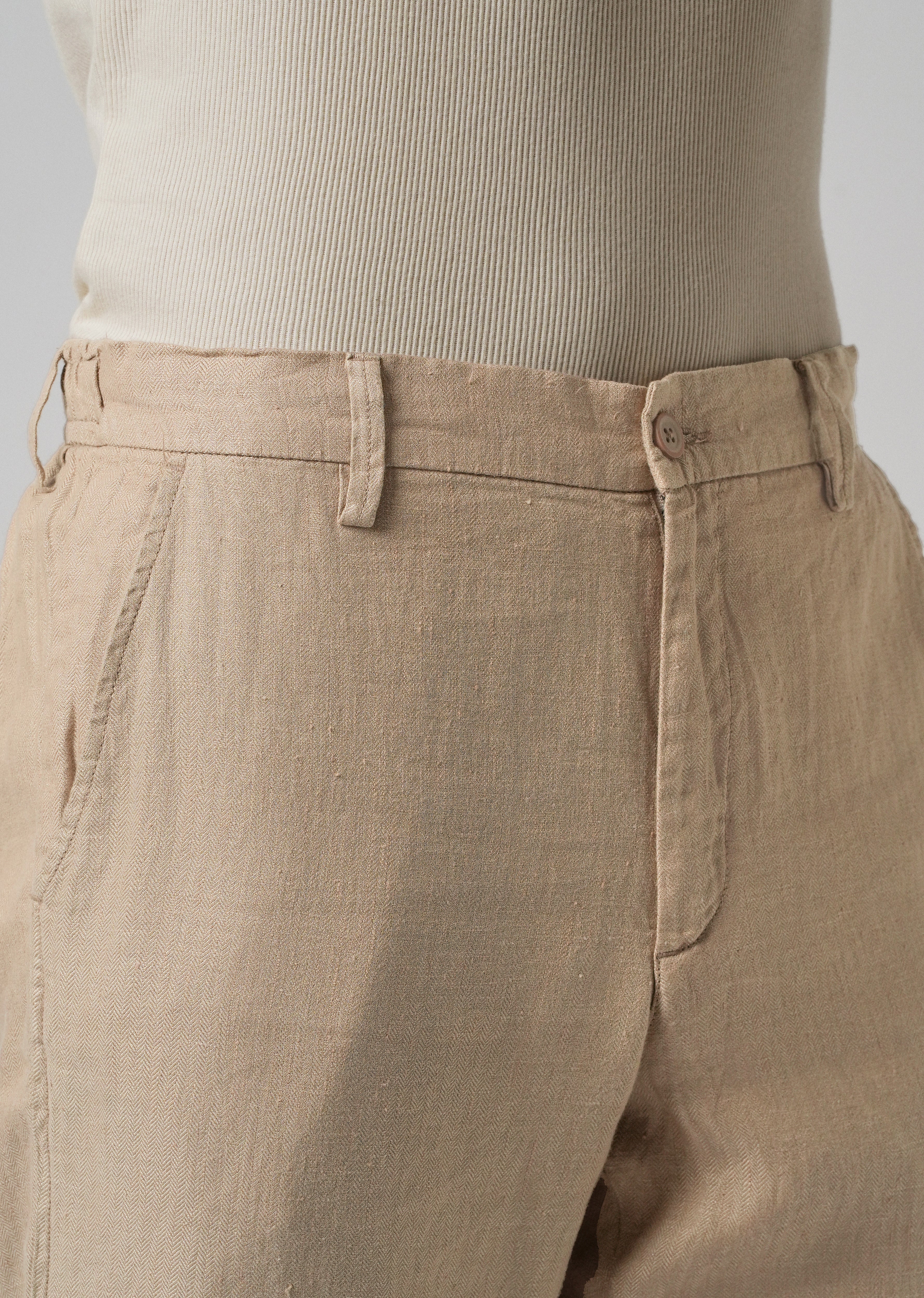 Bisque Cream Linen Pant