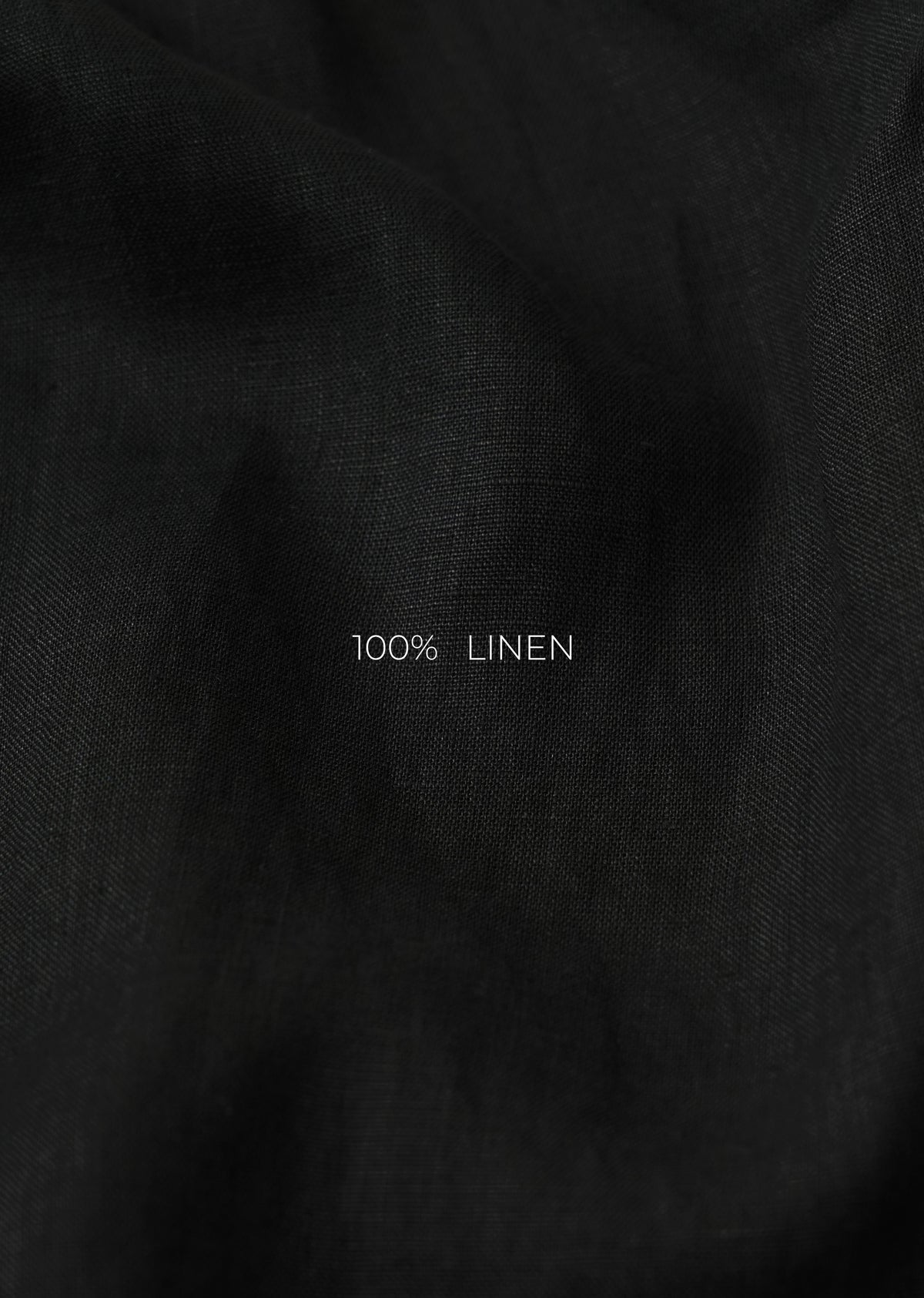 Black 100% Pure Linen Shirt