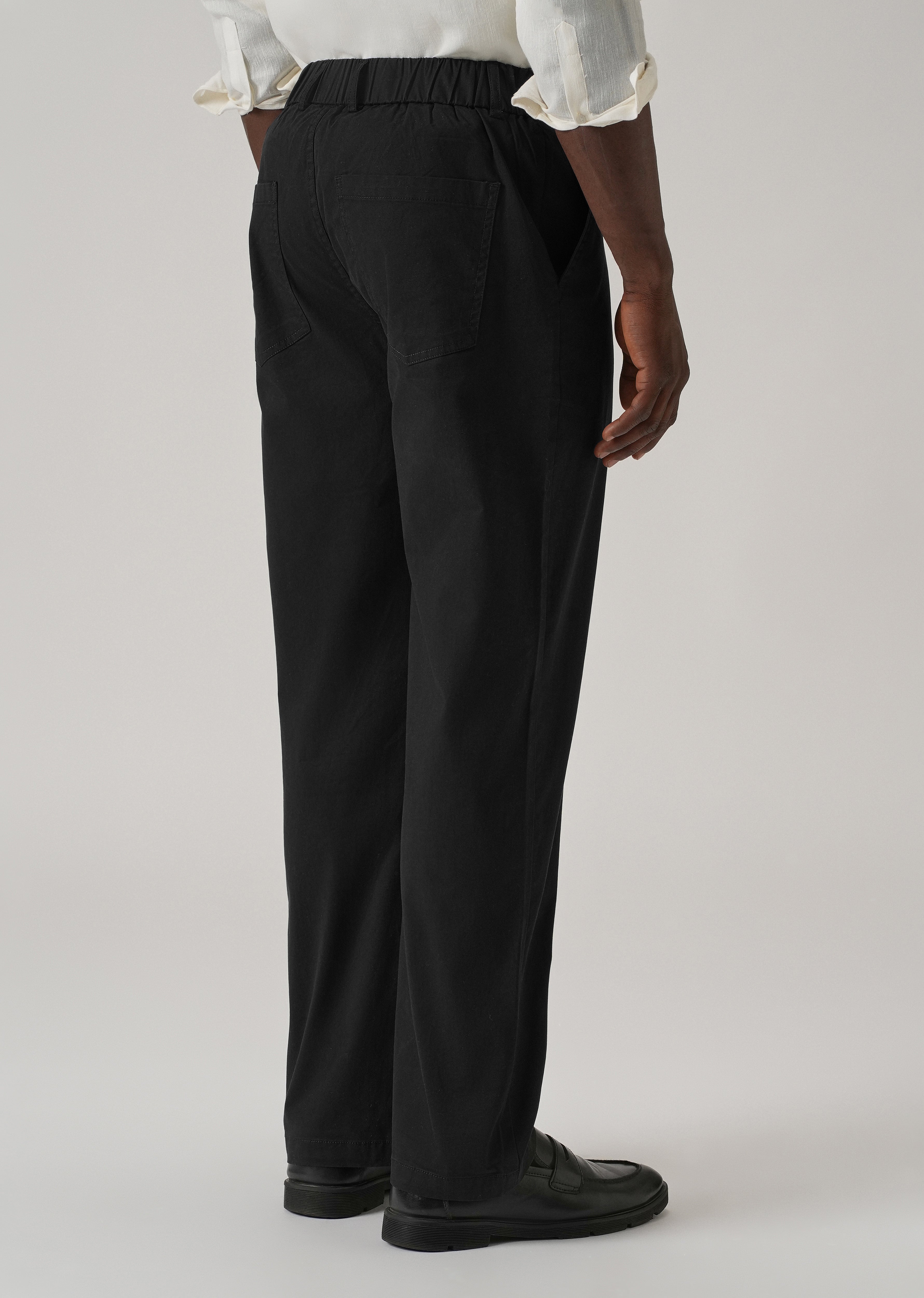 Baggy Fit Black Chinos