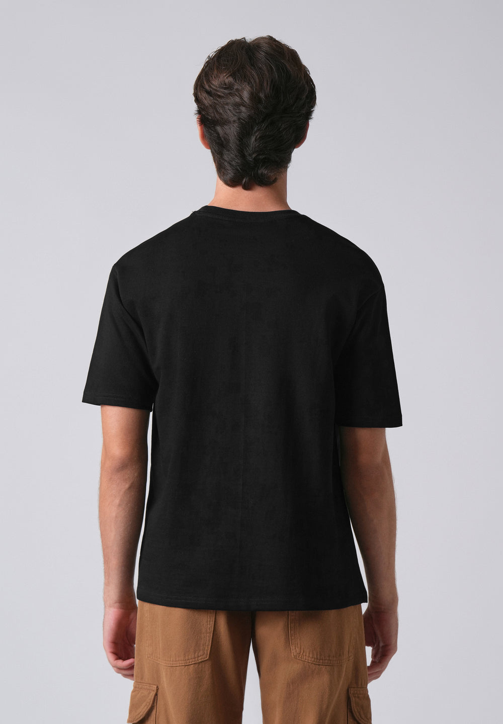 Black Basic Relaxed Fit T-shirt