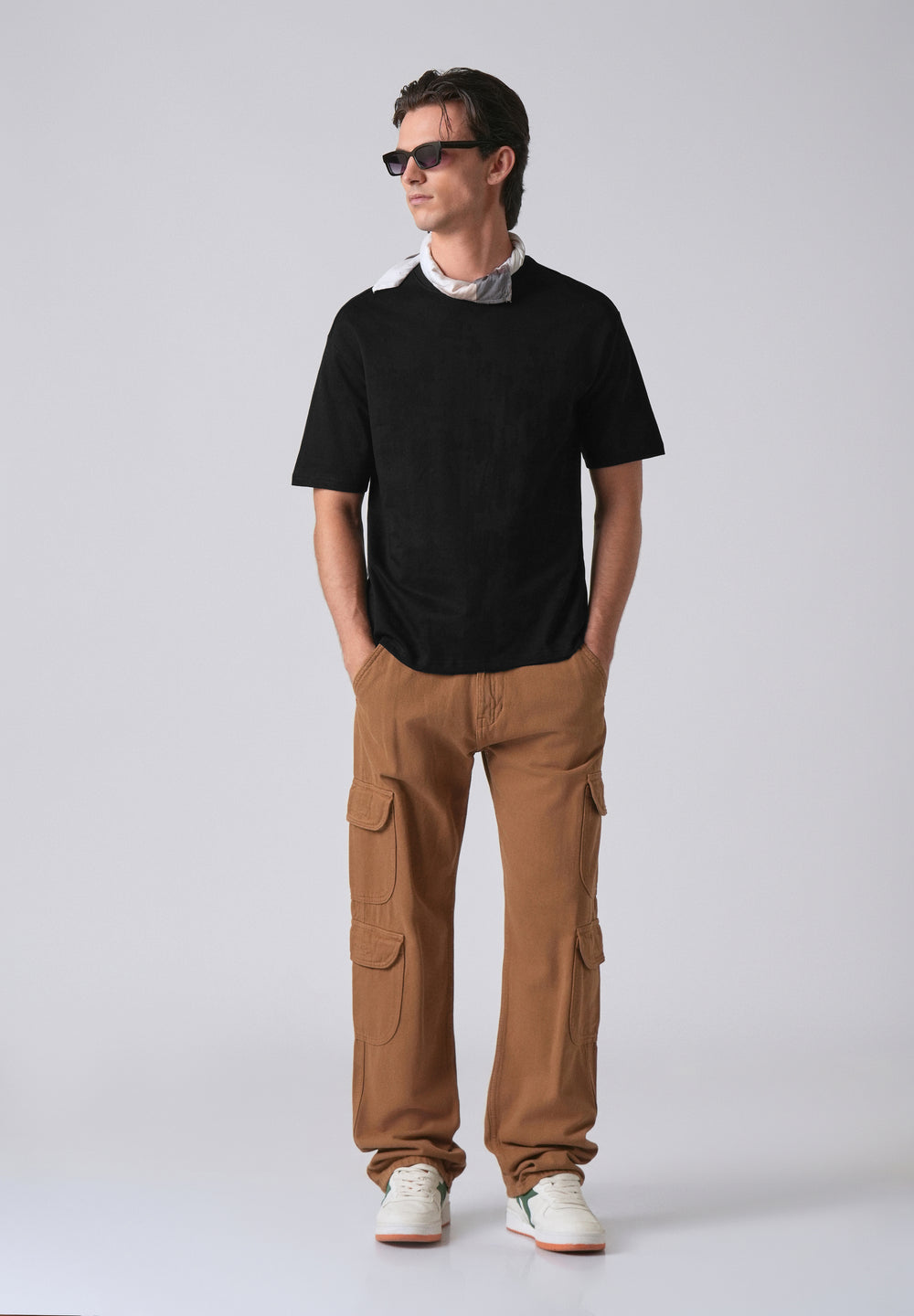 Black Basic Relaxed Fit T-shirt