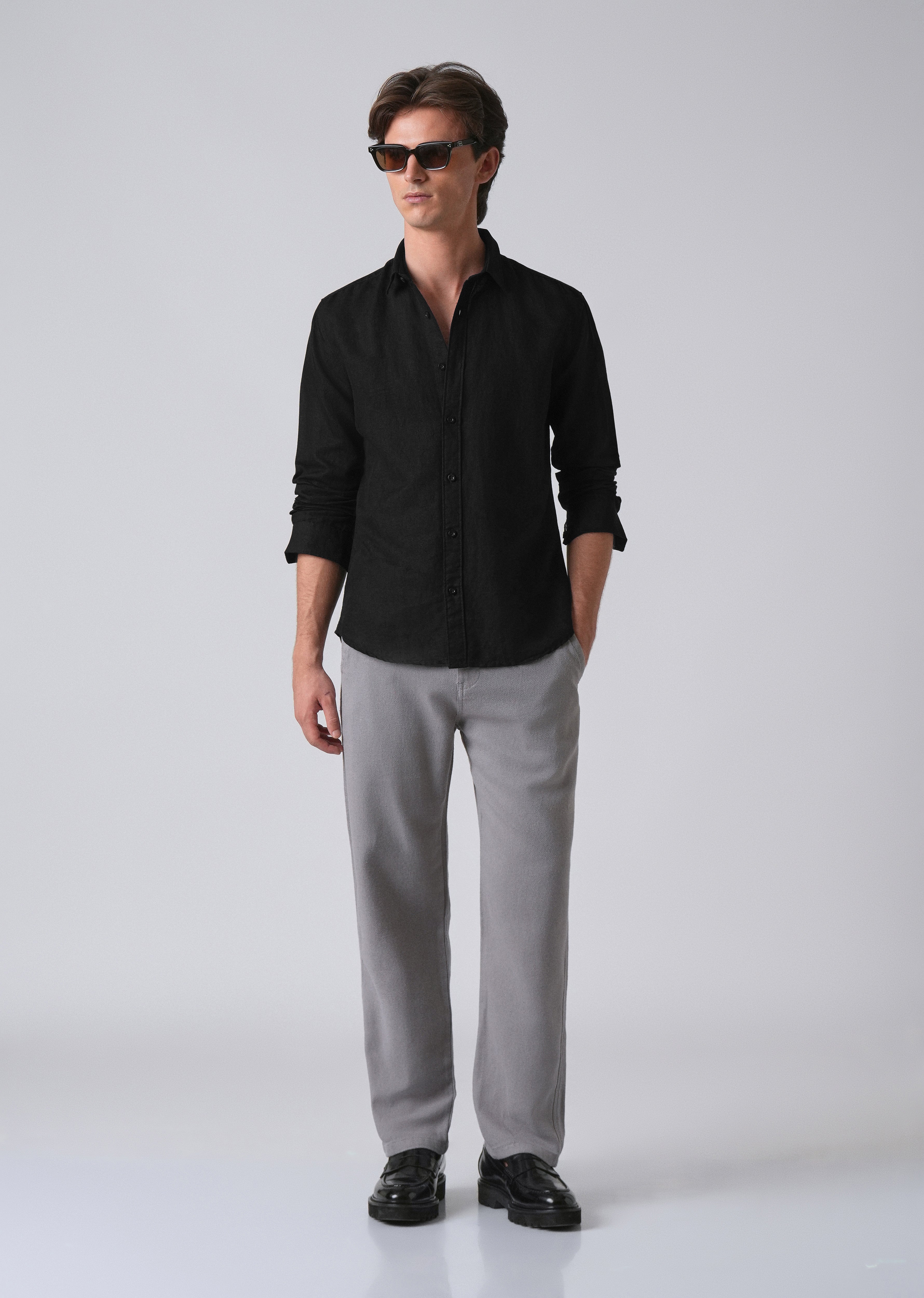 Black Linen Shirt