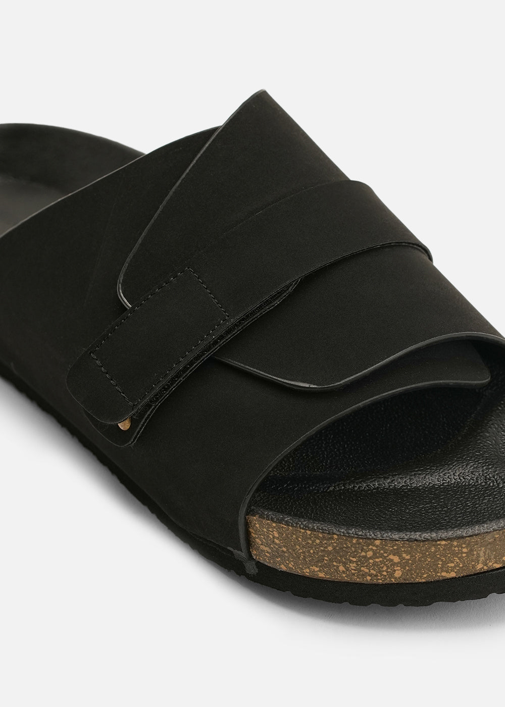 Black Classic Cross-Over Sandals