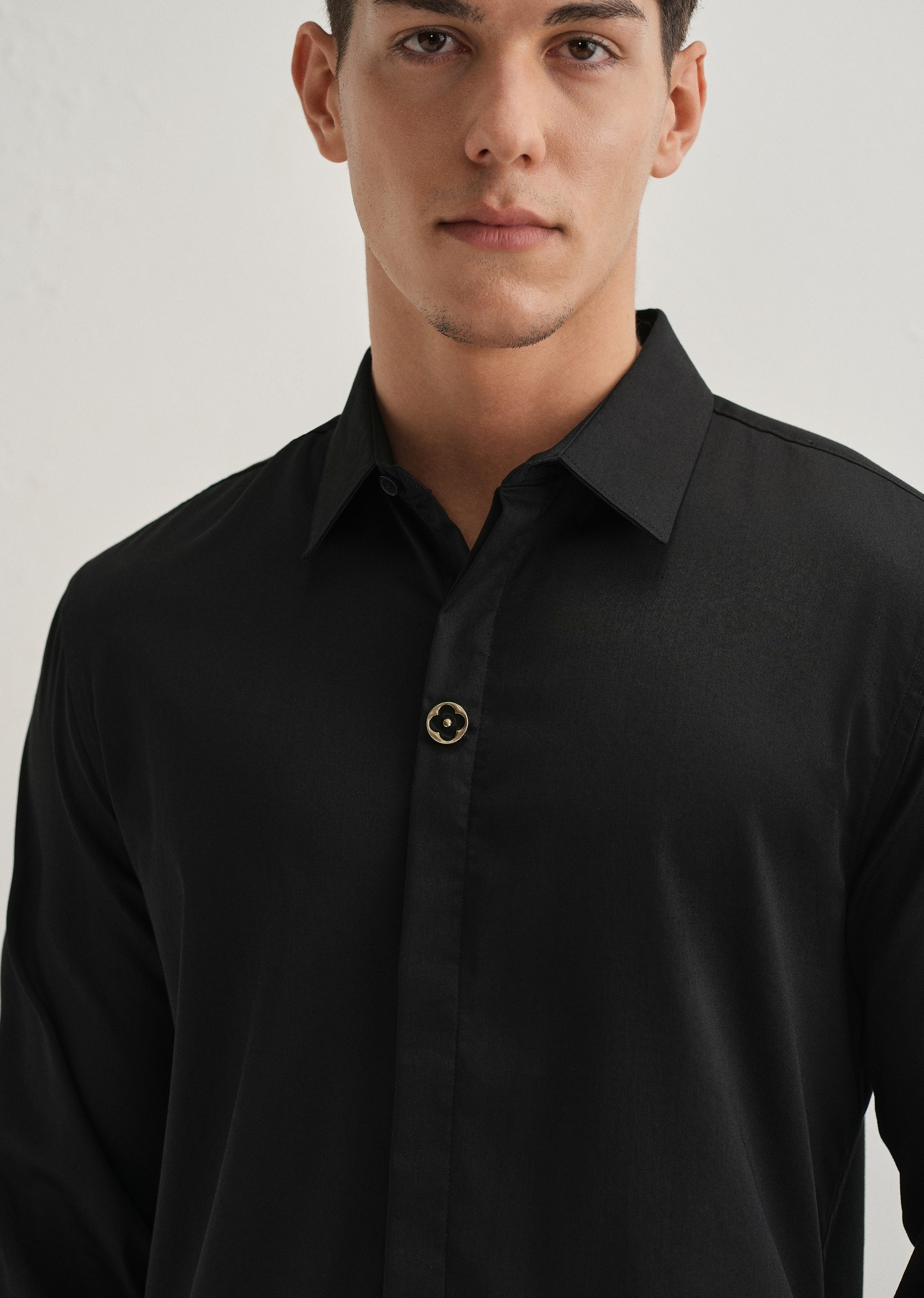 Black Clover Button Designer Shirt