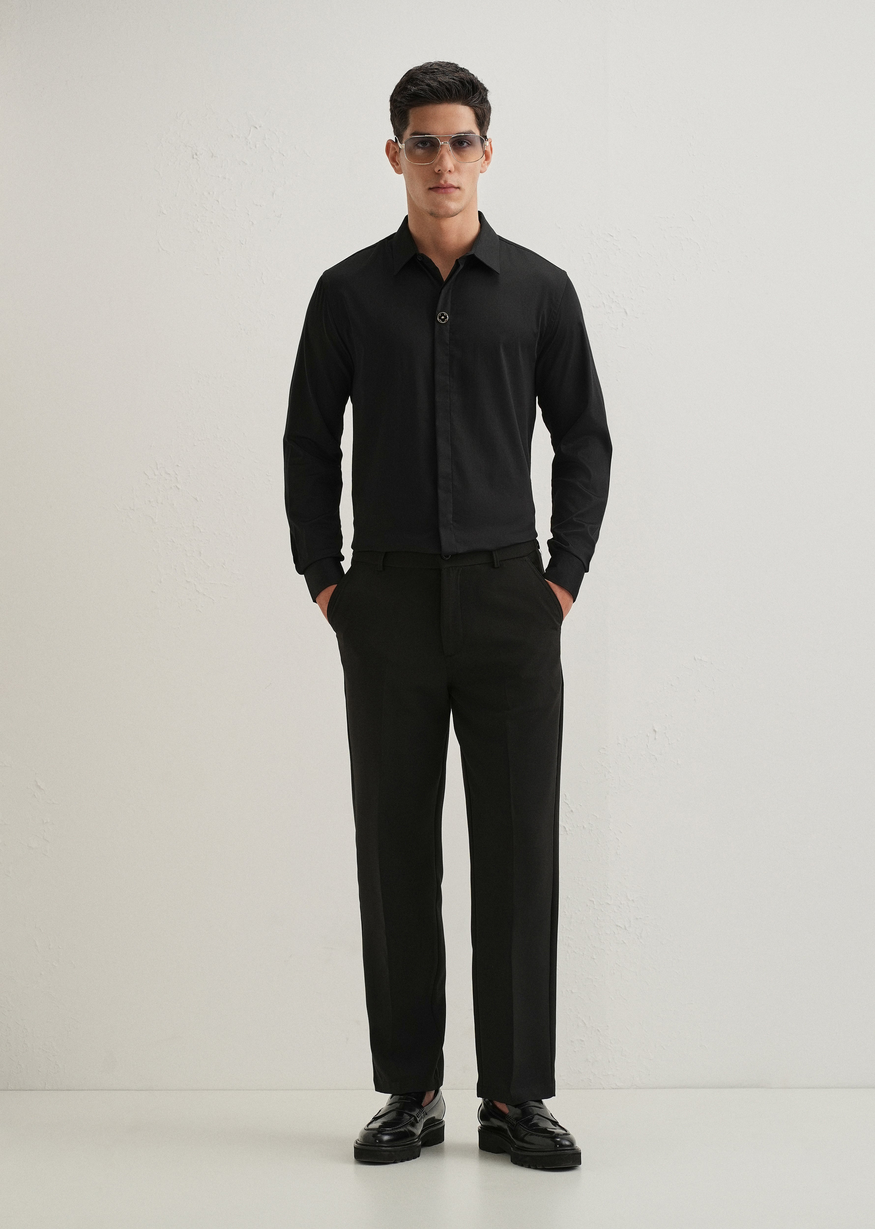 Black Clover Button Designer Shirt