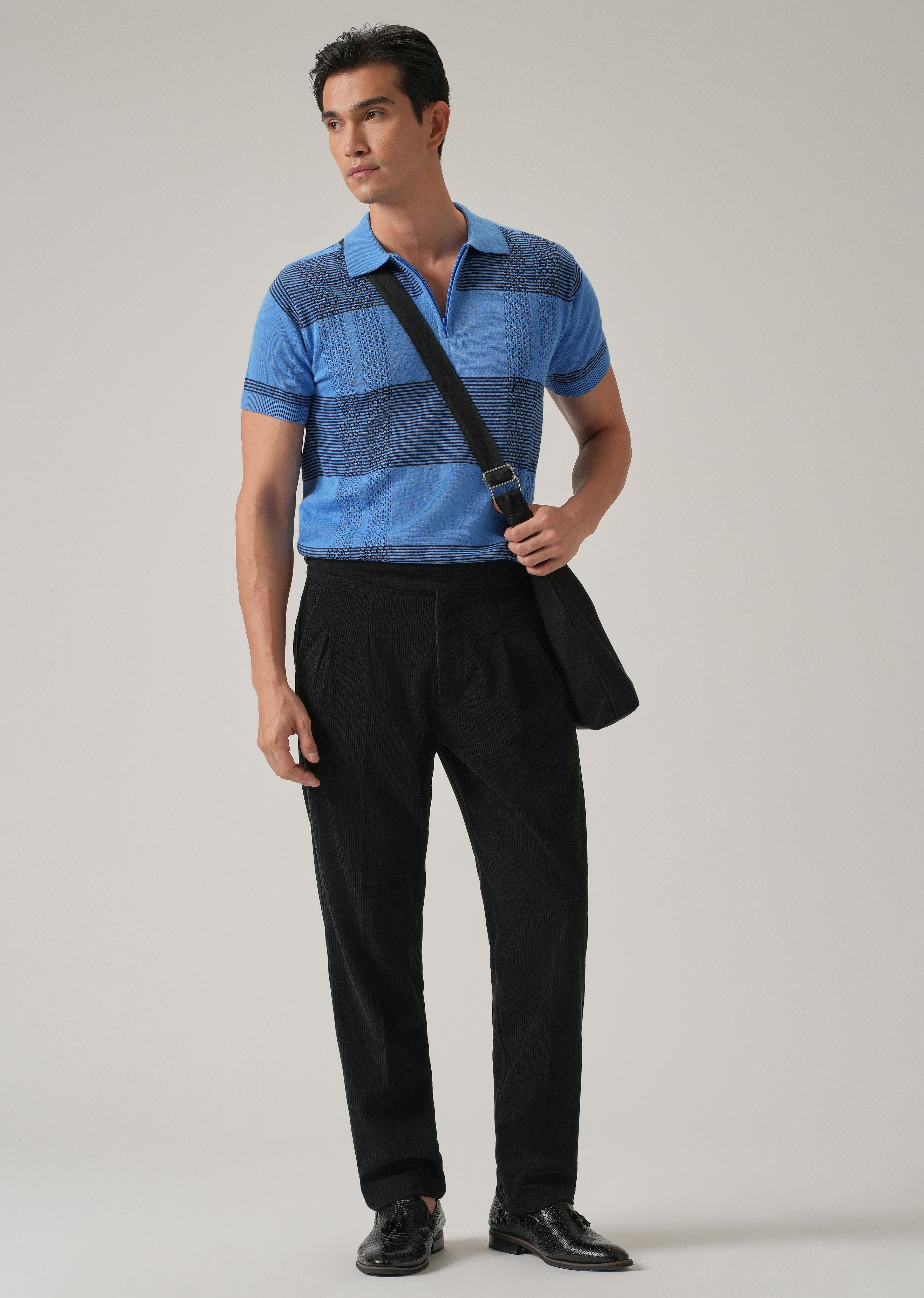 Black Corduroy Gurkha Pants