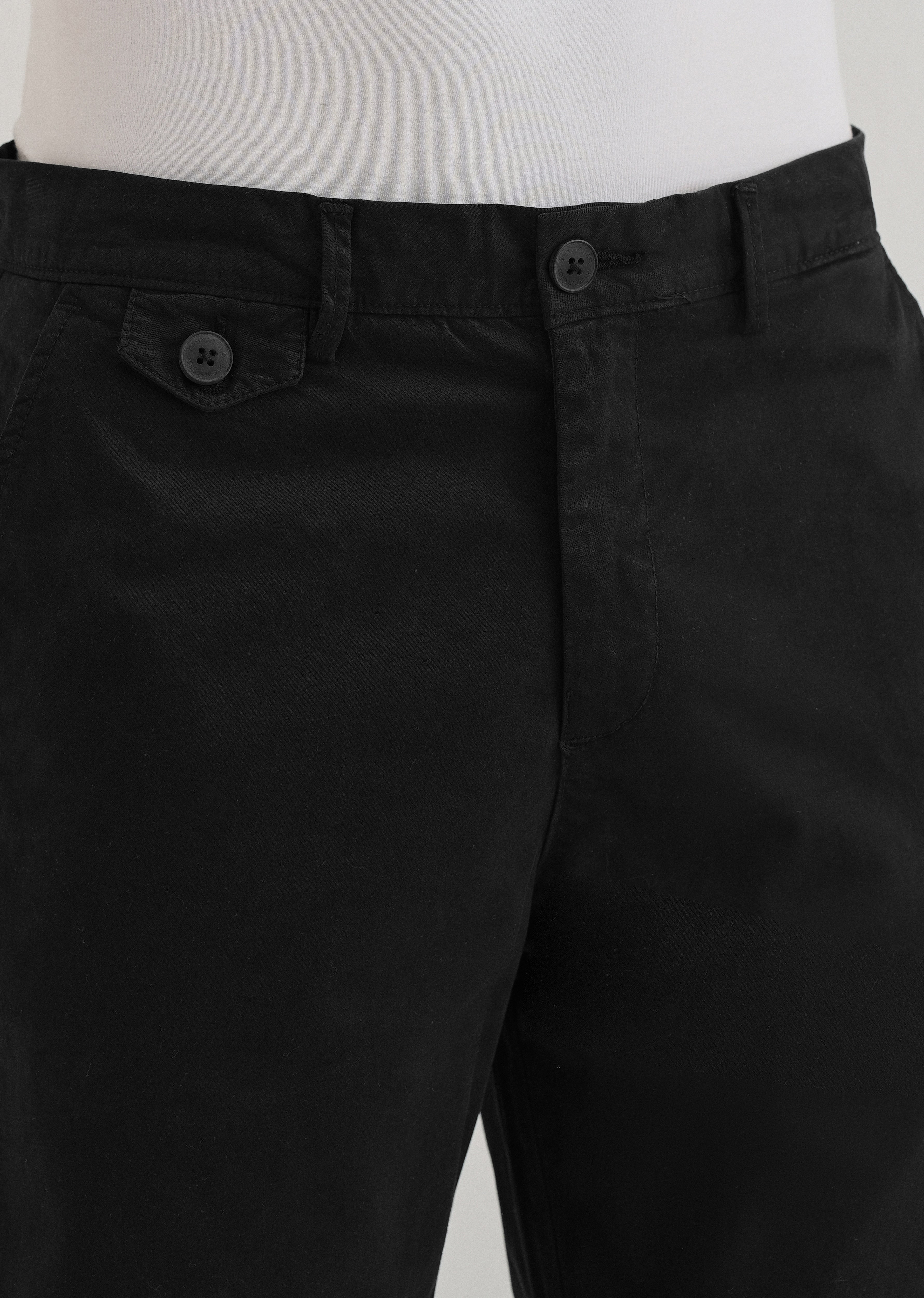 Black Cotton Shorts