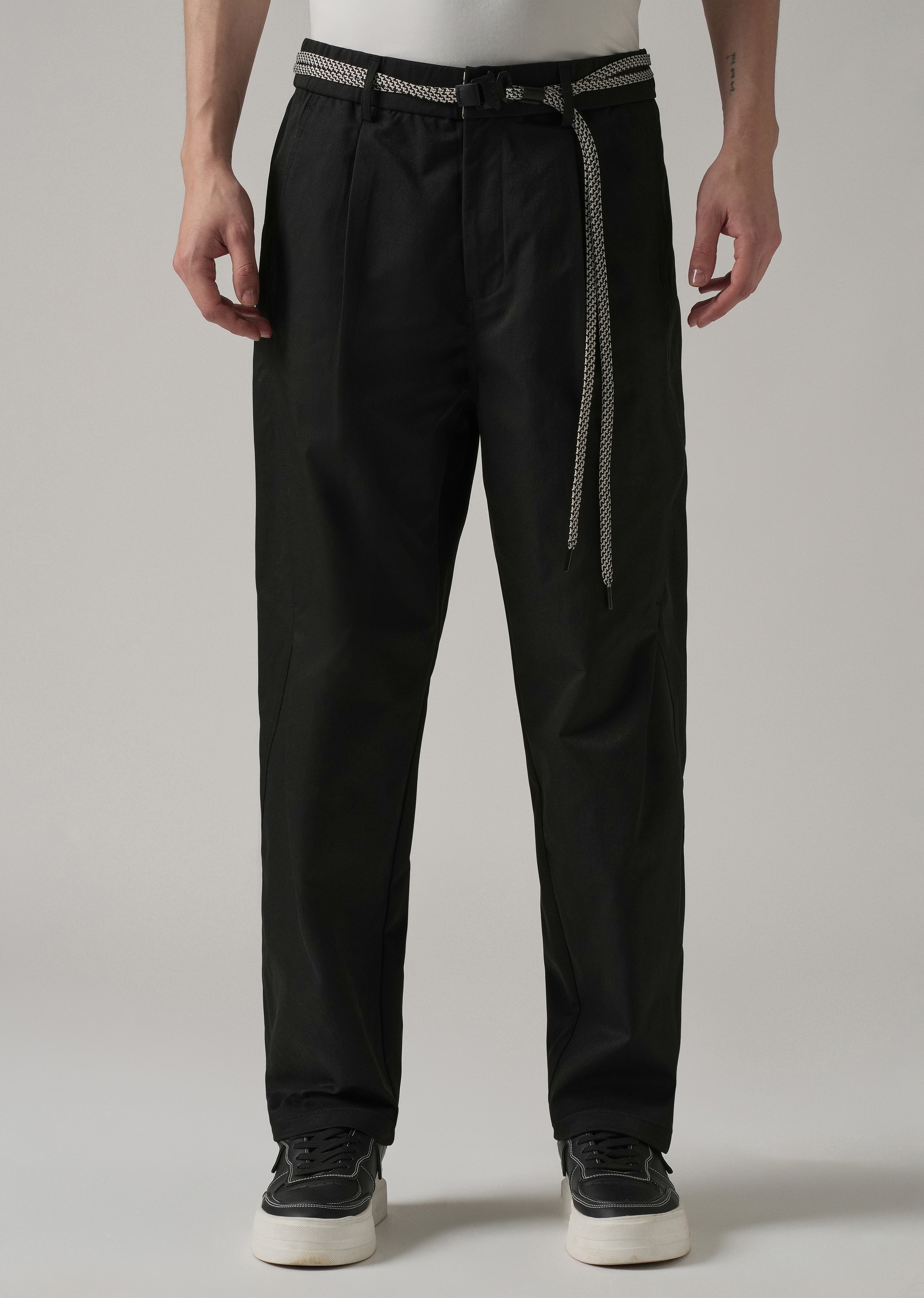 Black Stone Wash Pant