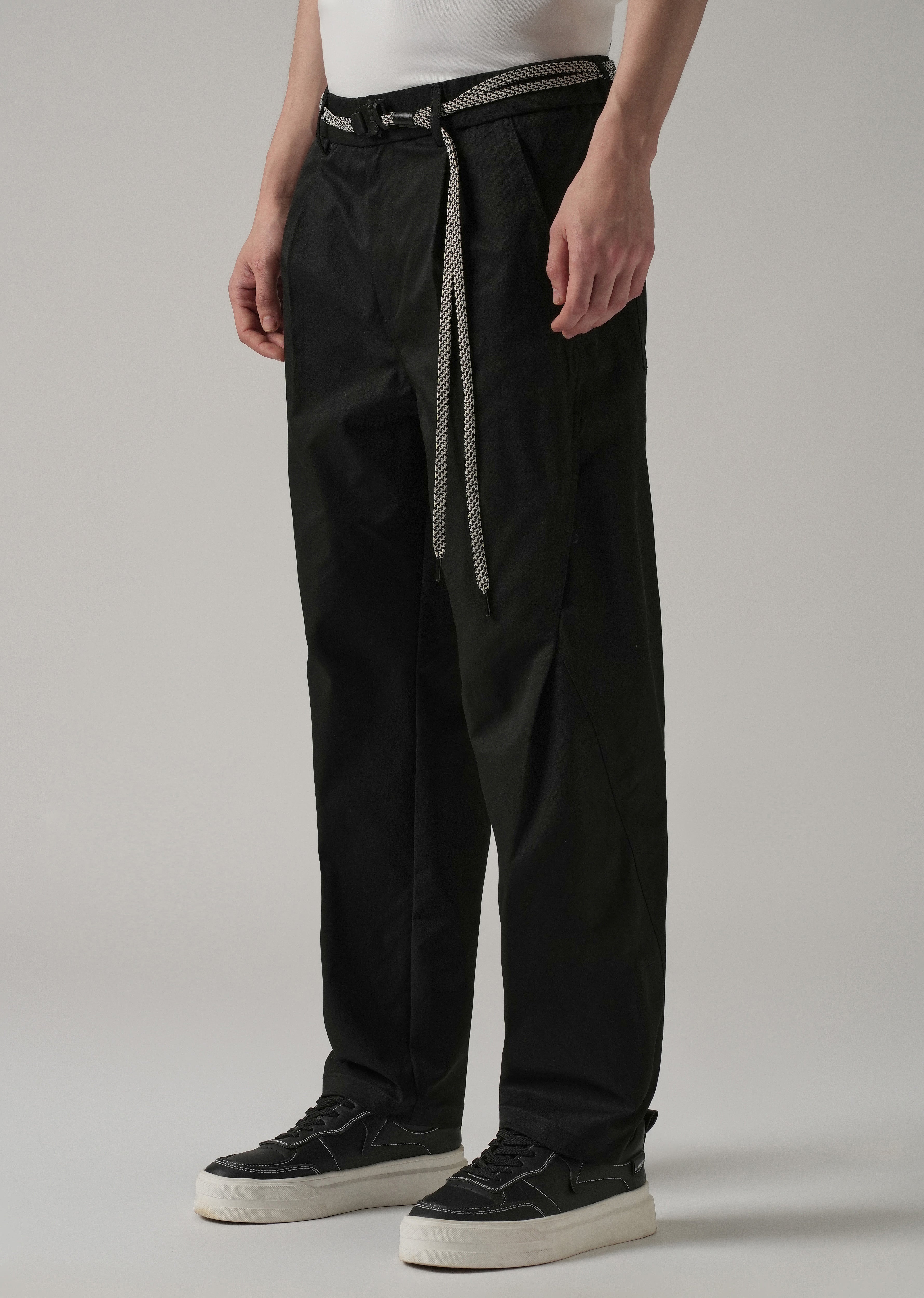 Black Stone Wash Pant