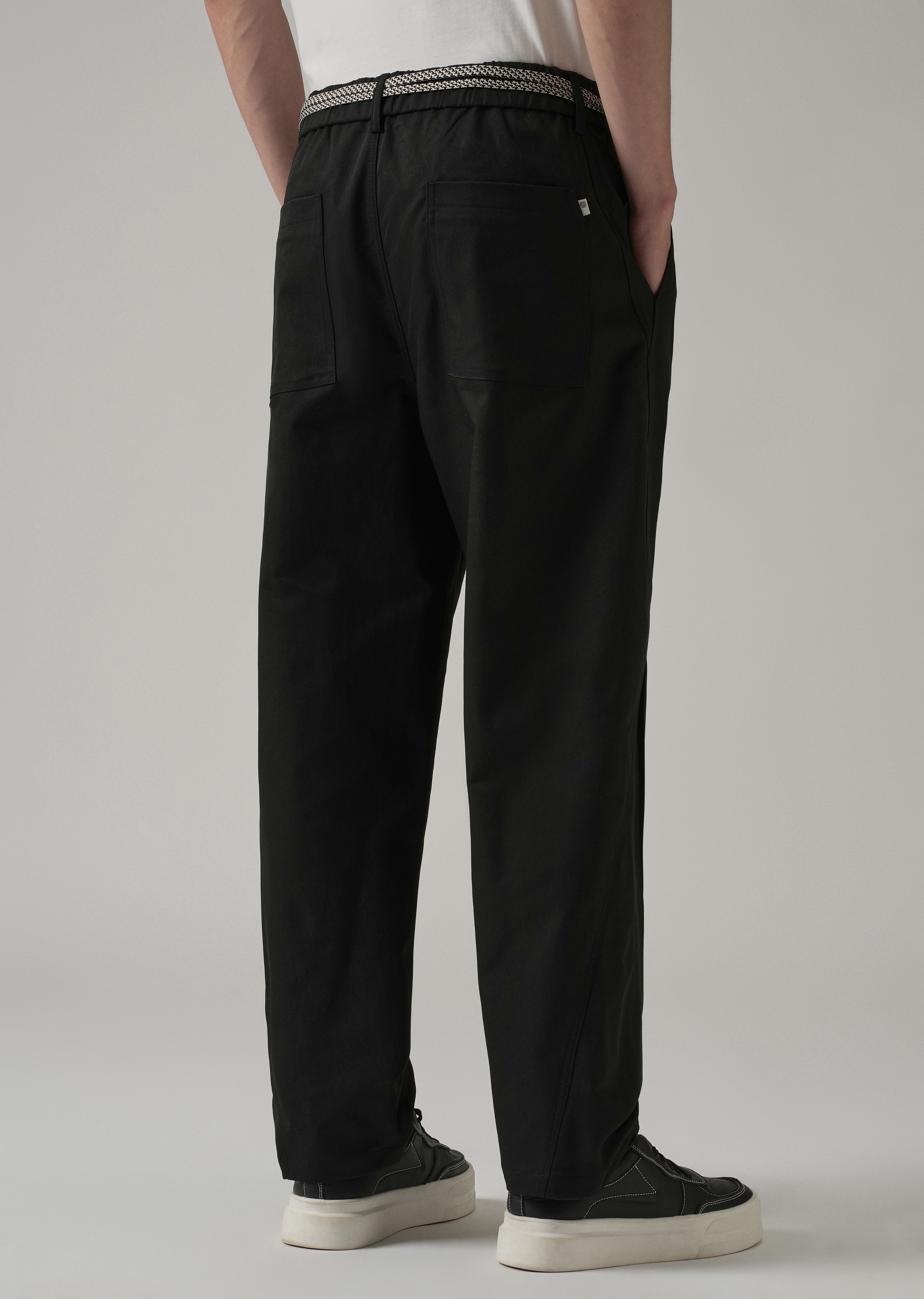 Black Stone Wash Pant