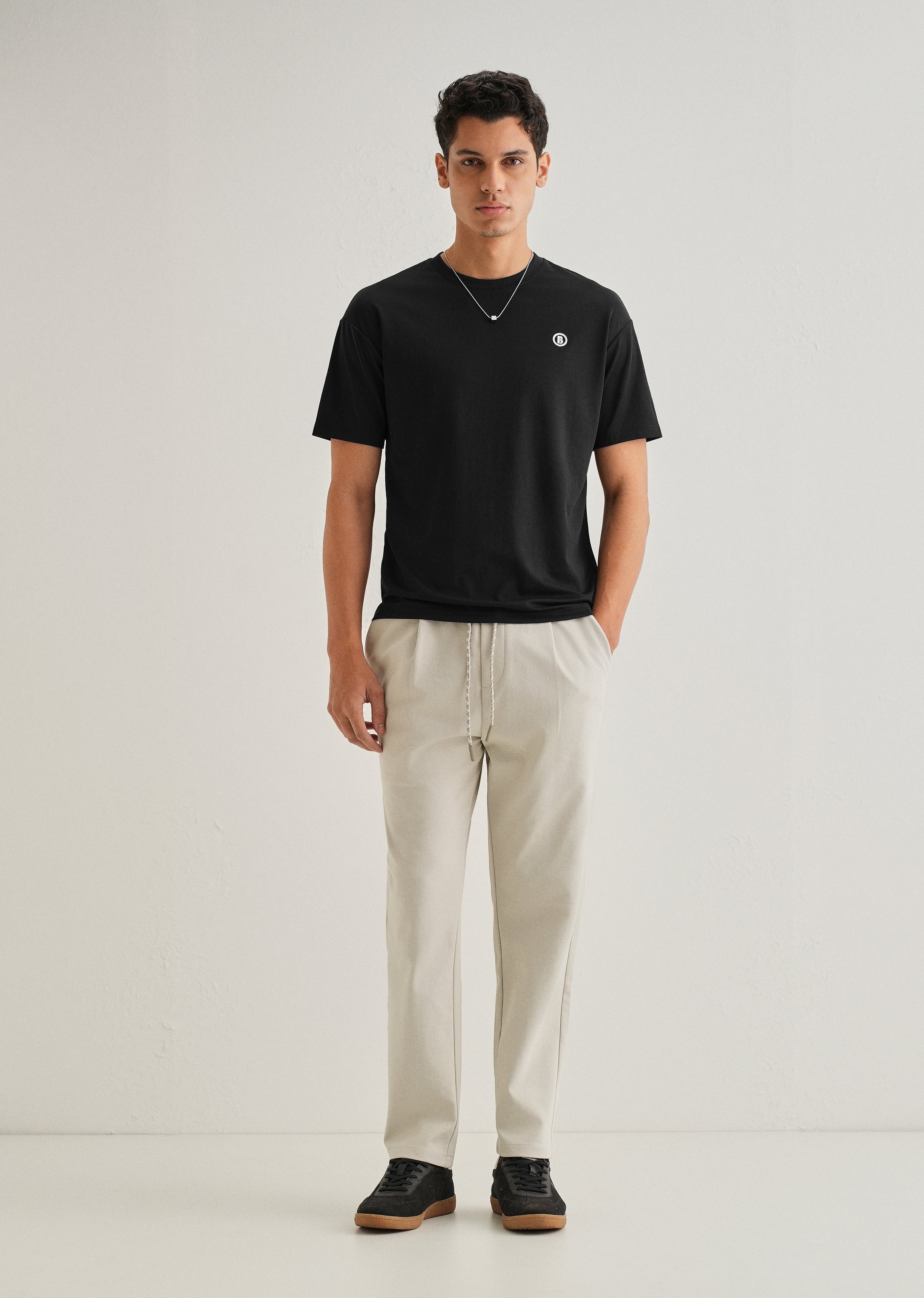 Black Crew Neck T-shirt