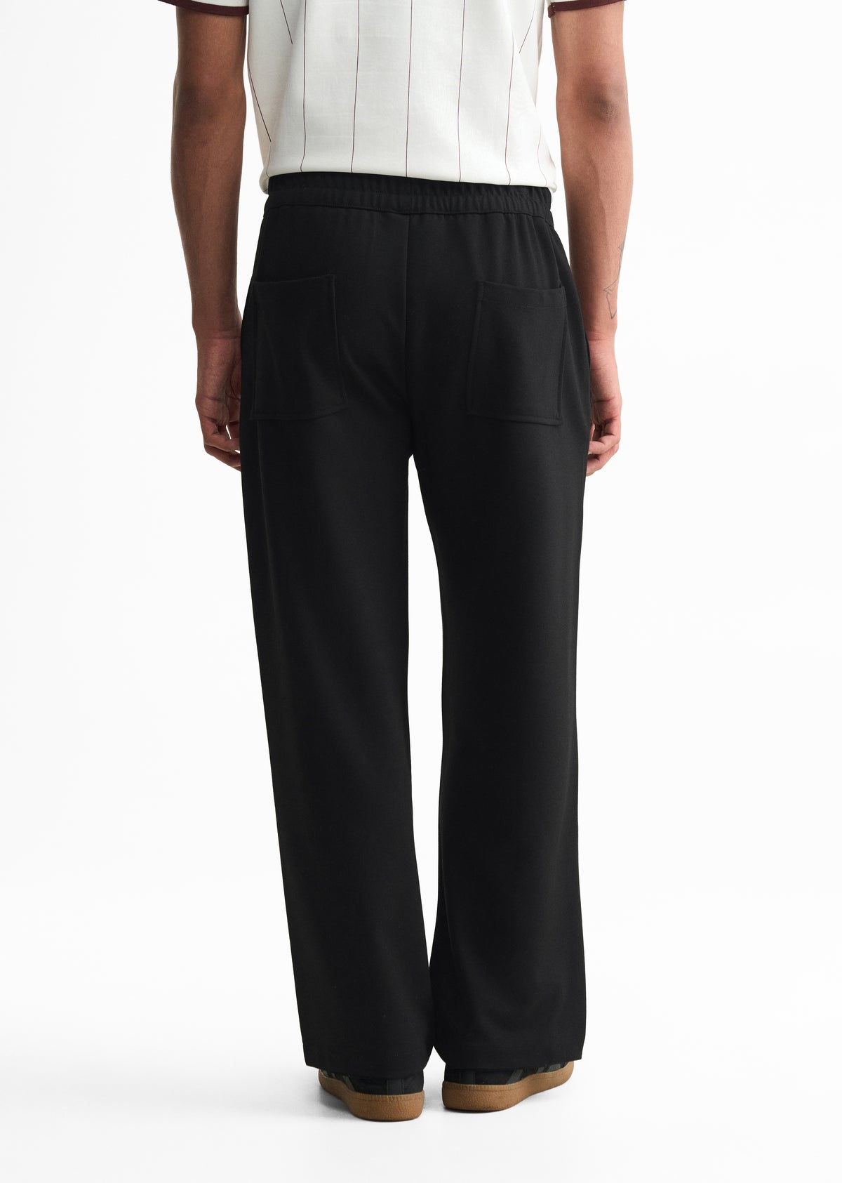 Black Elasticated Drawstring Joggers