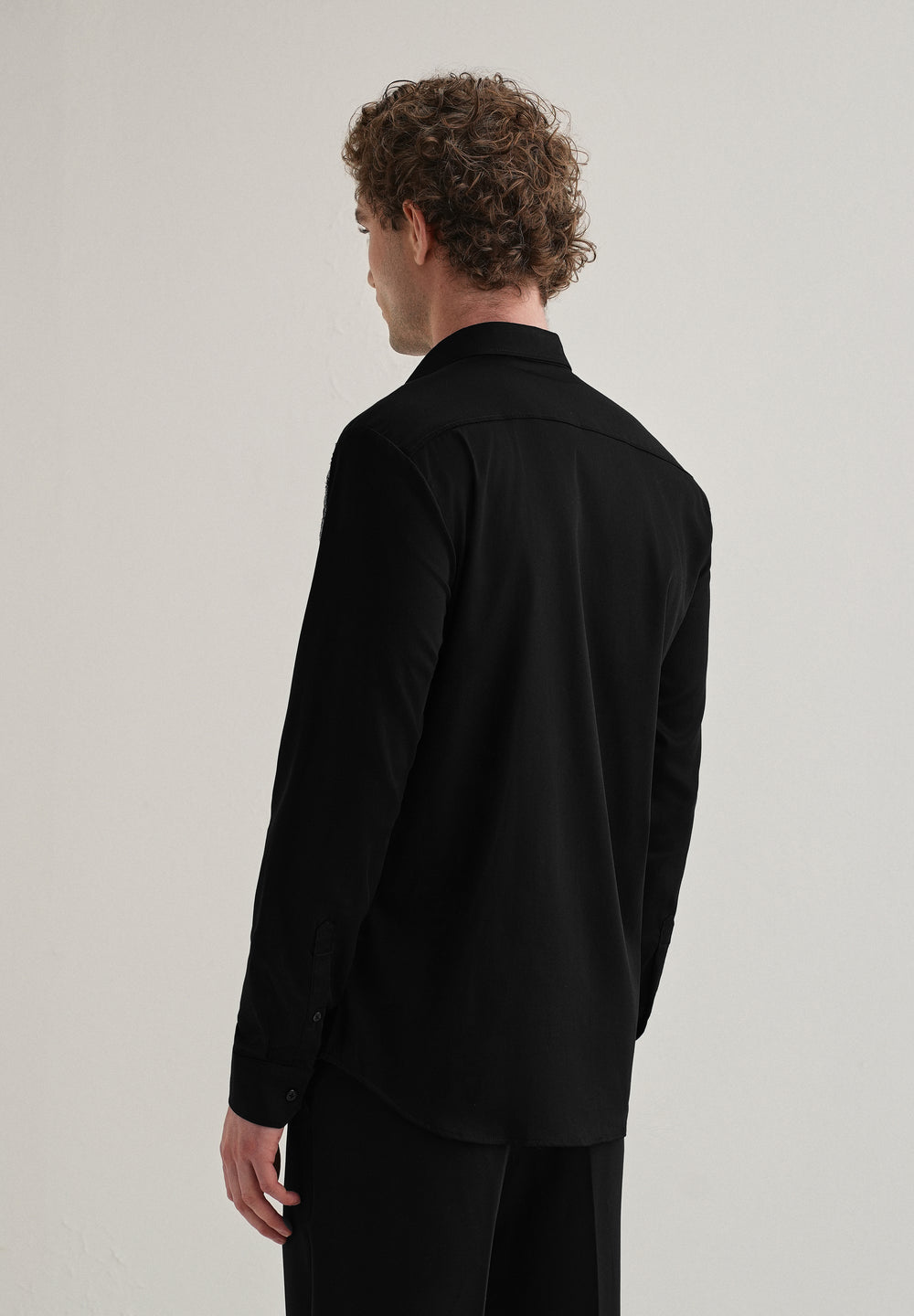 Black Embellished Designer Shirt