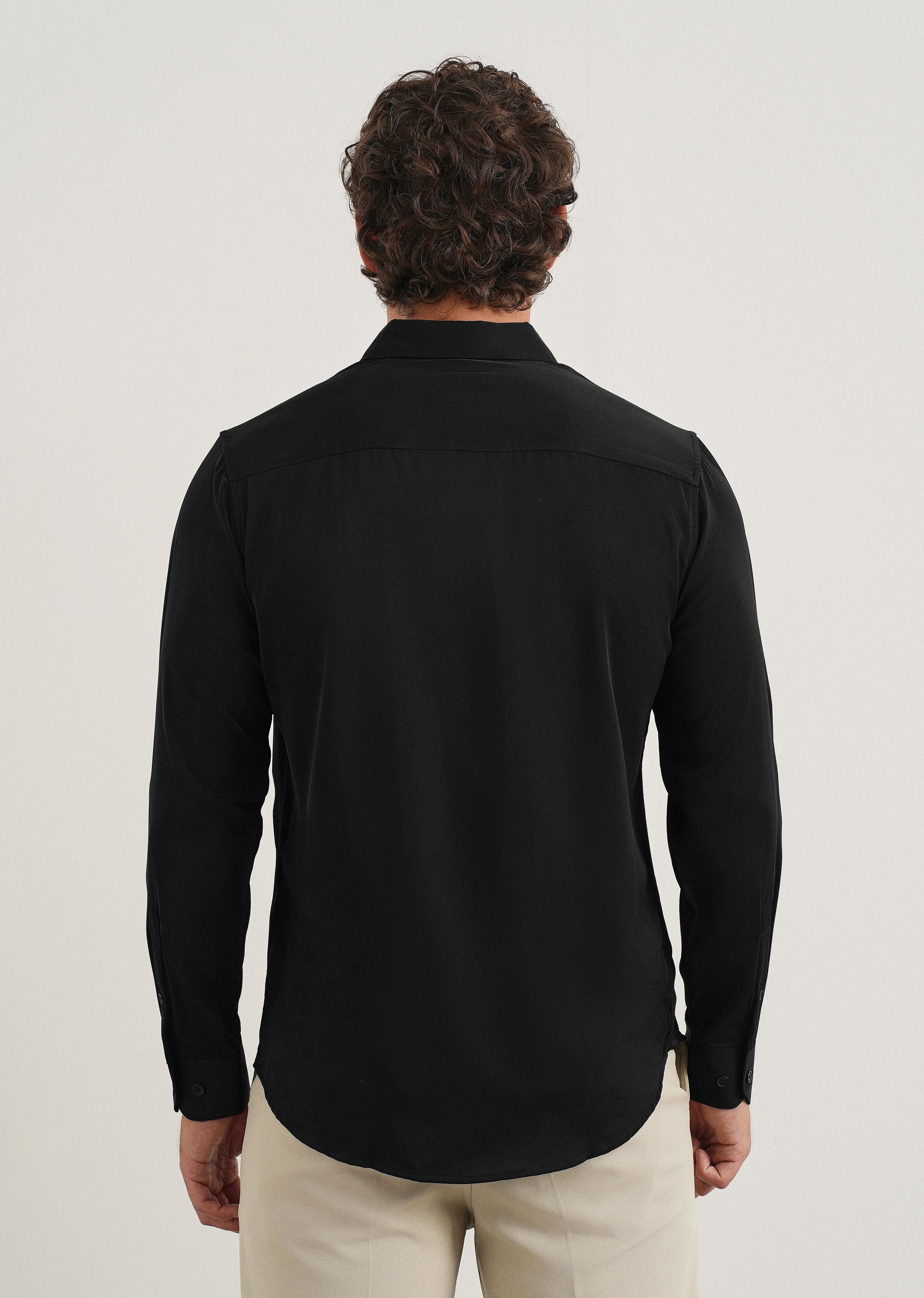 Black Fluid Soft Shirt