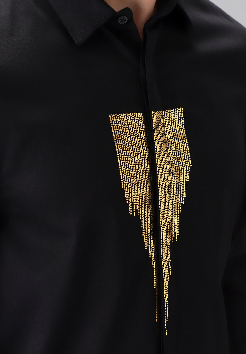 Black Glimmer Designer Shirt