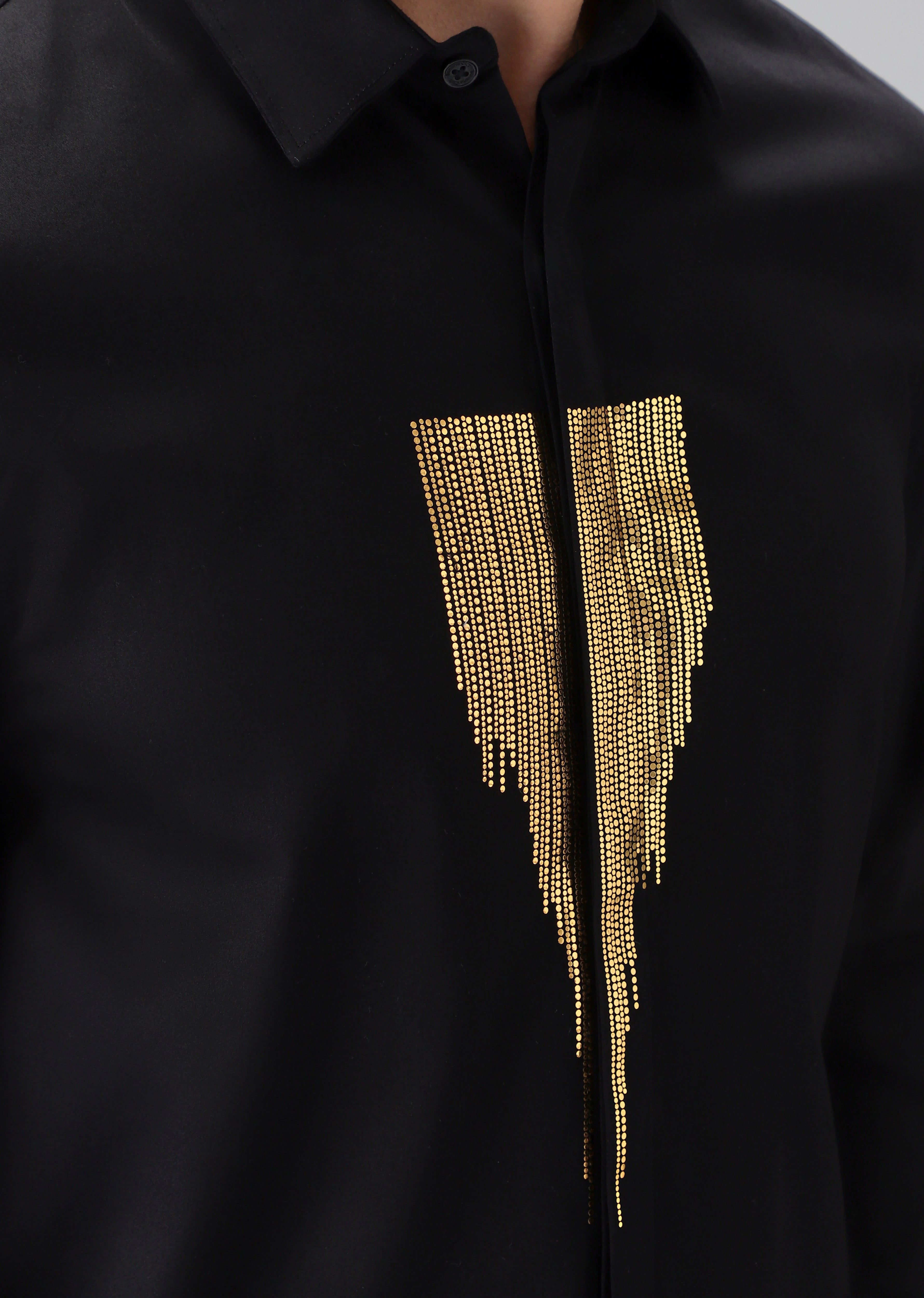 Black Glimmer Designer Shirt