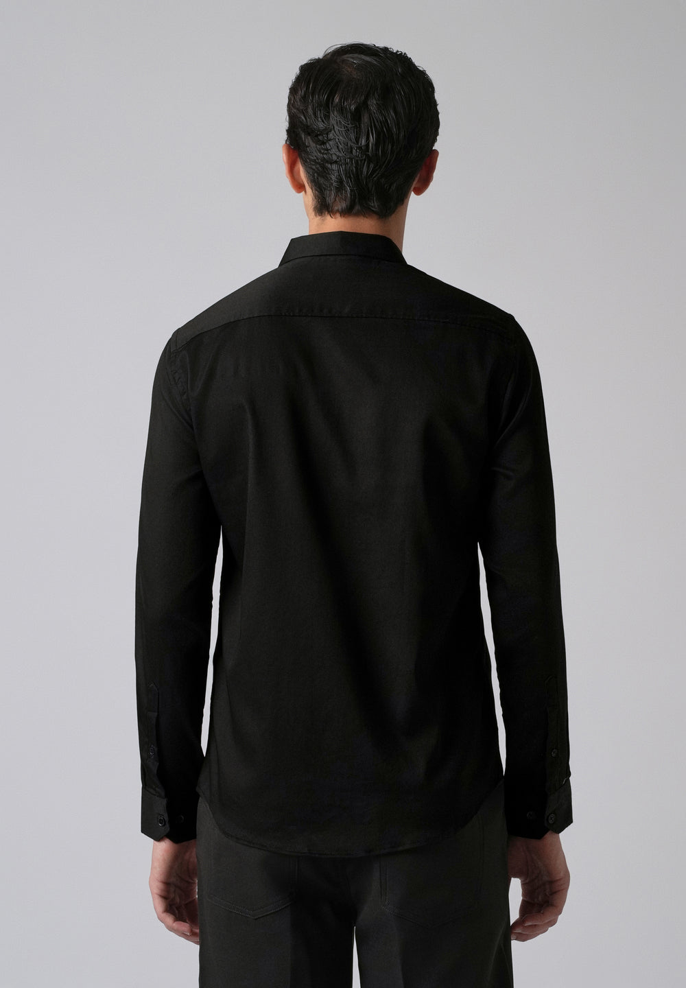 Black Handcrafted Lion Embroidery Designer Shirt