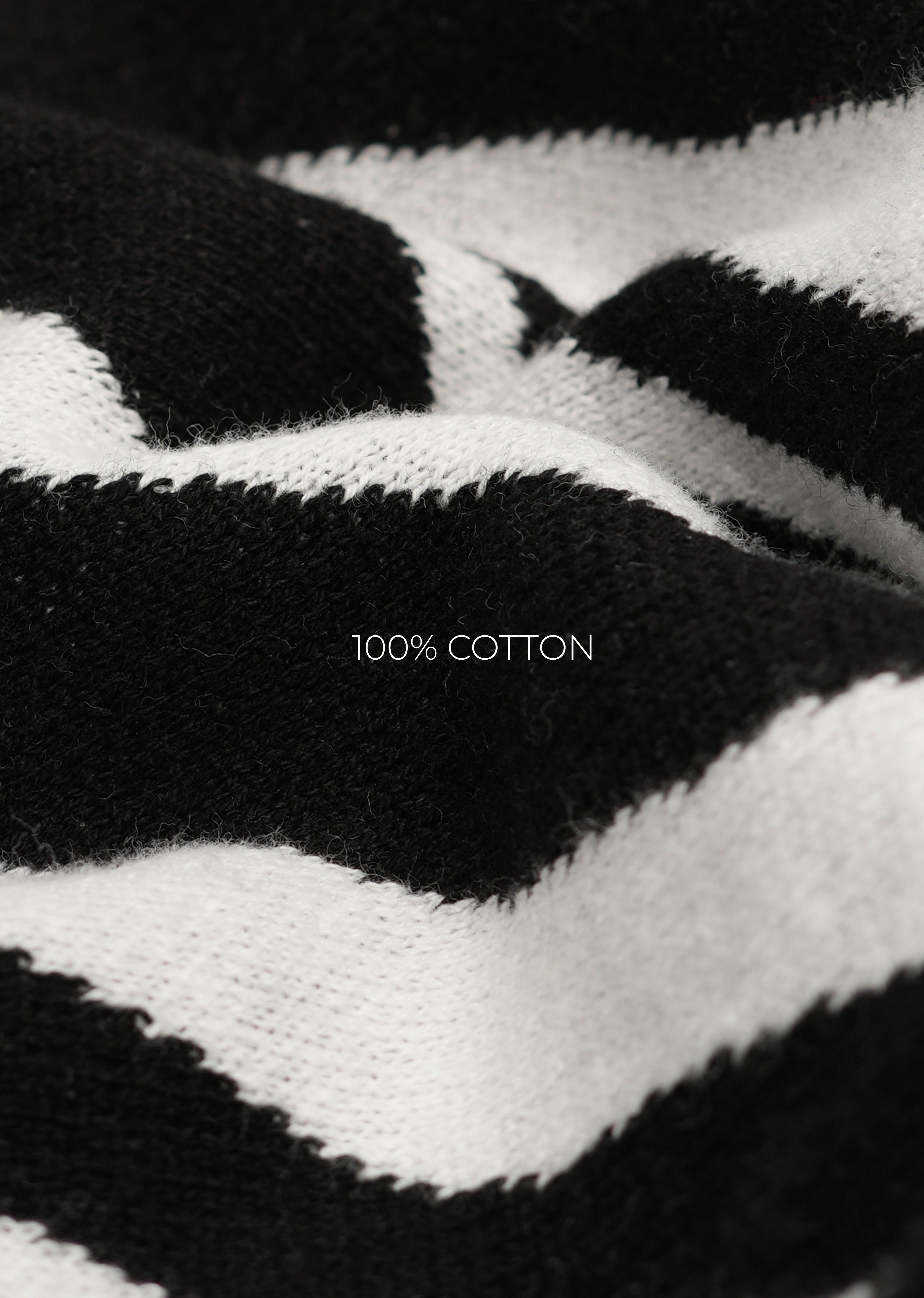 Black Jacquard Knitted Polo
