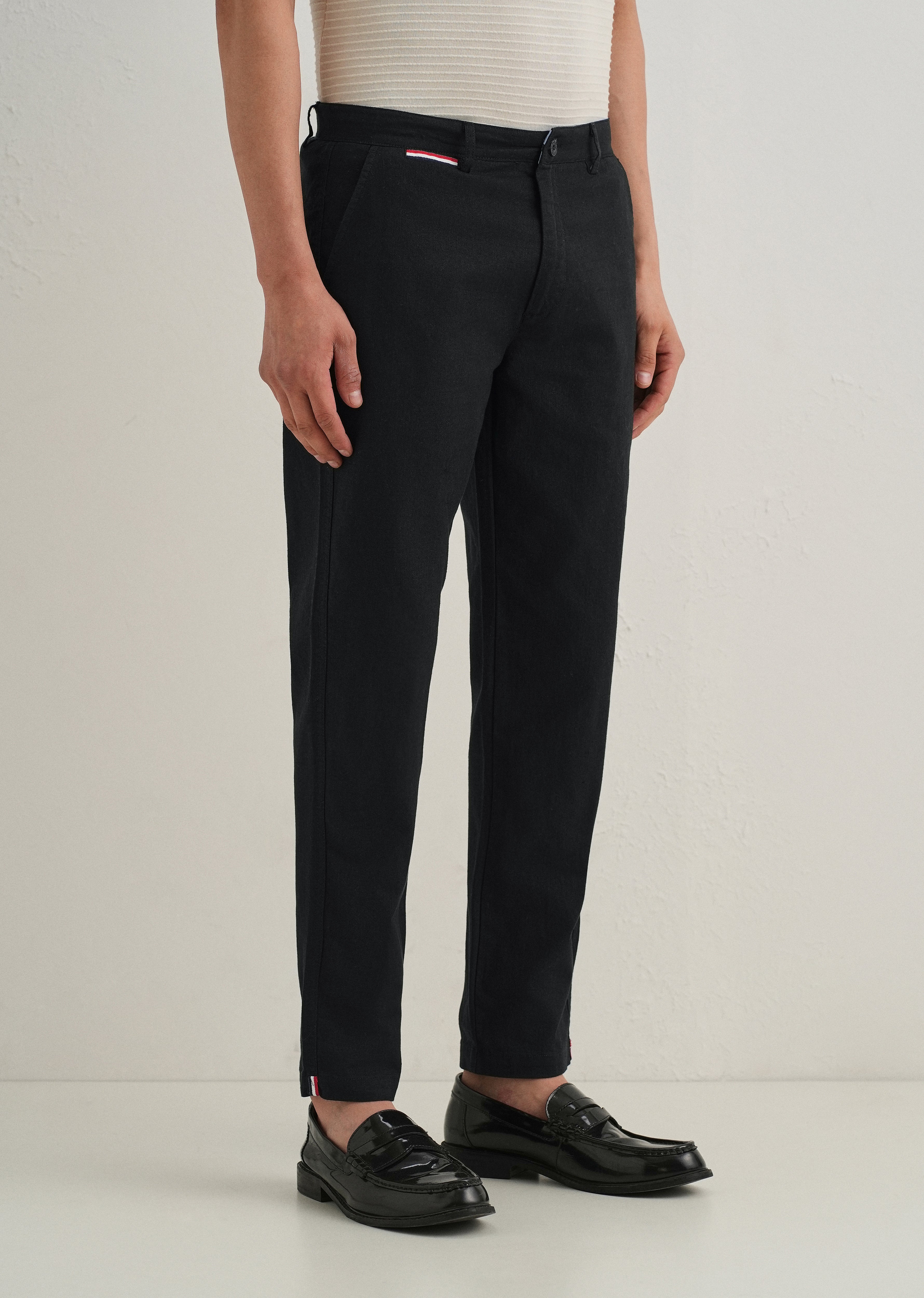 Black Linen Trouser
