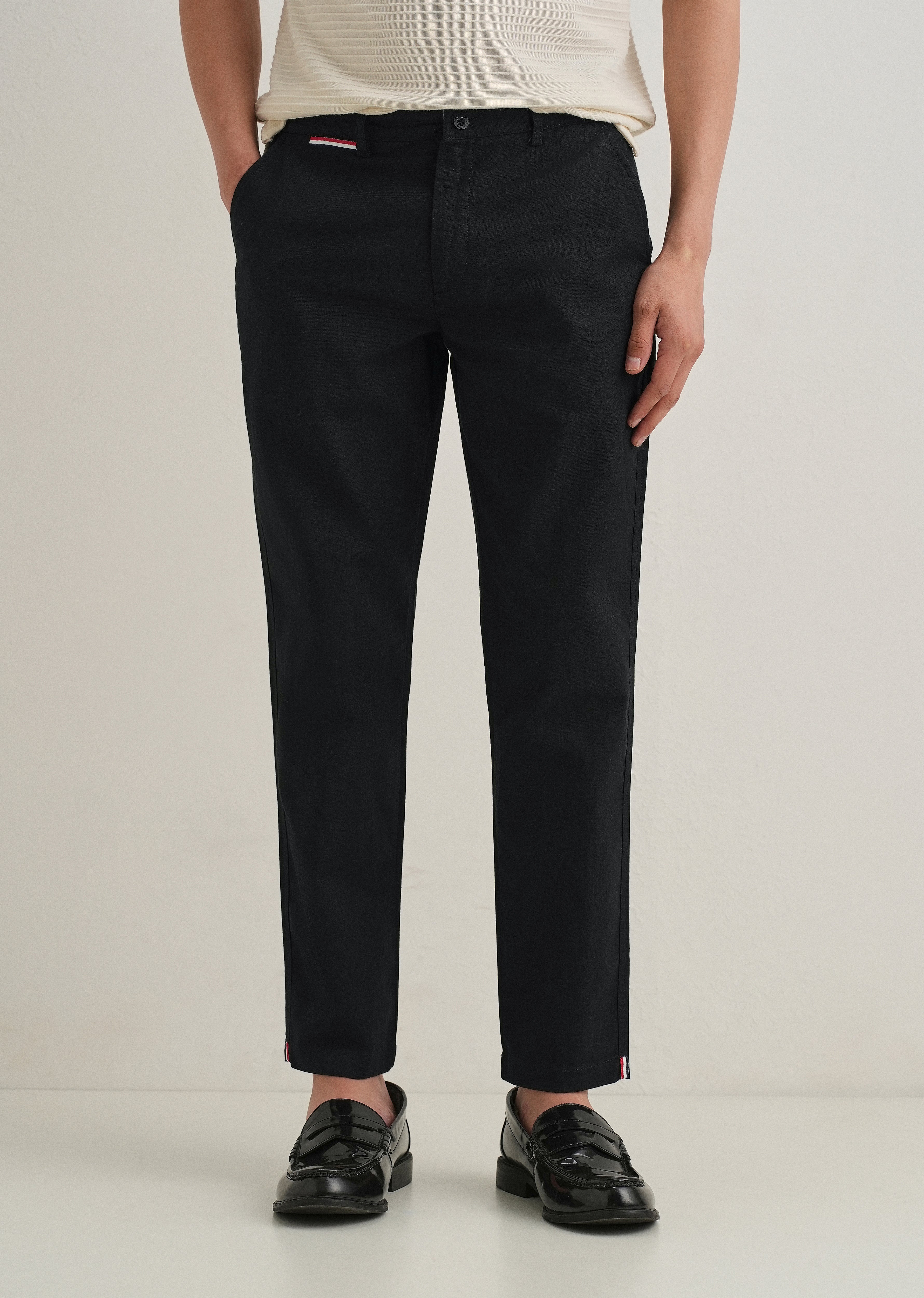 Black Linen Trouser