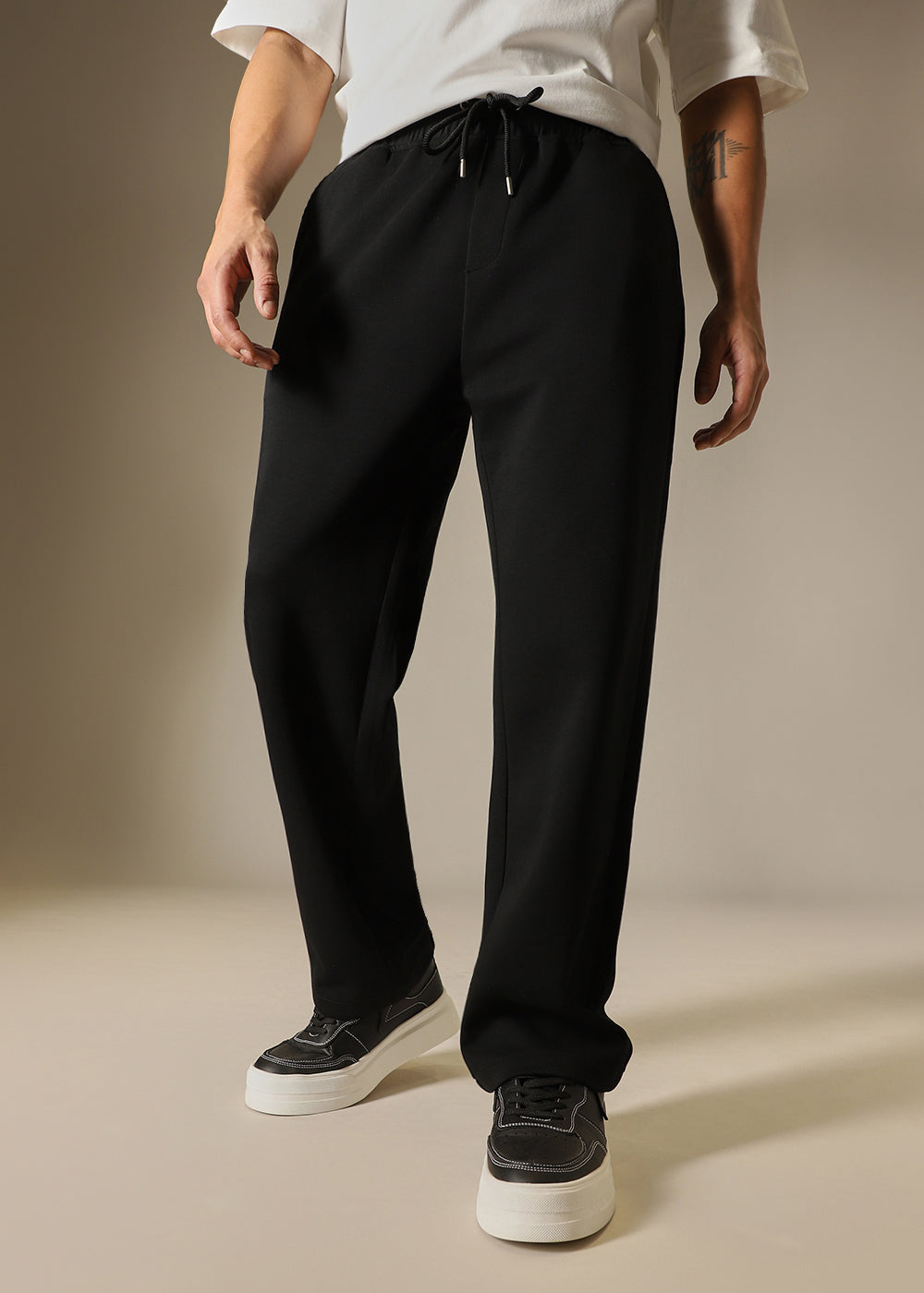 Black Loose Fit Trouser - Main Image