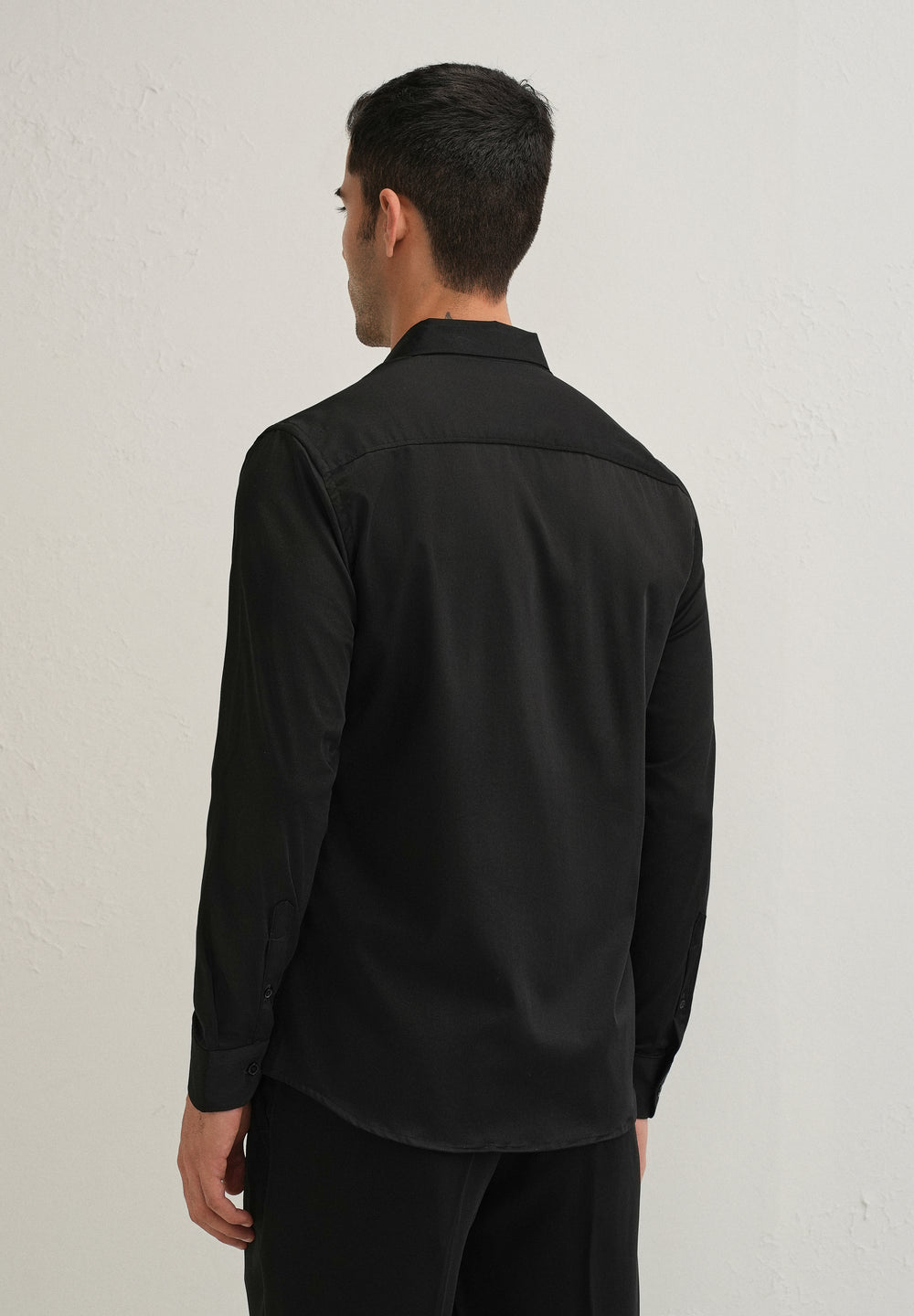 Black Metallic Flare Designer shirt