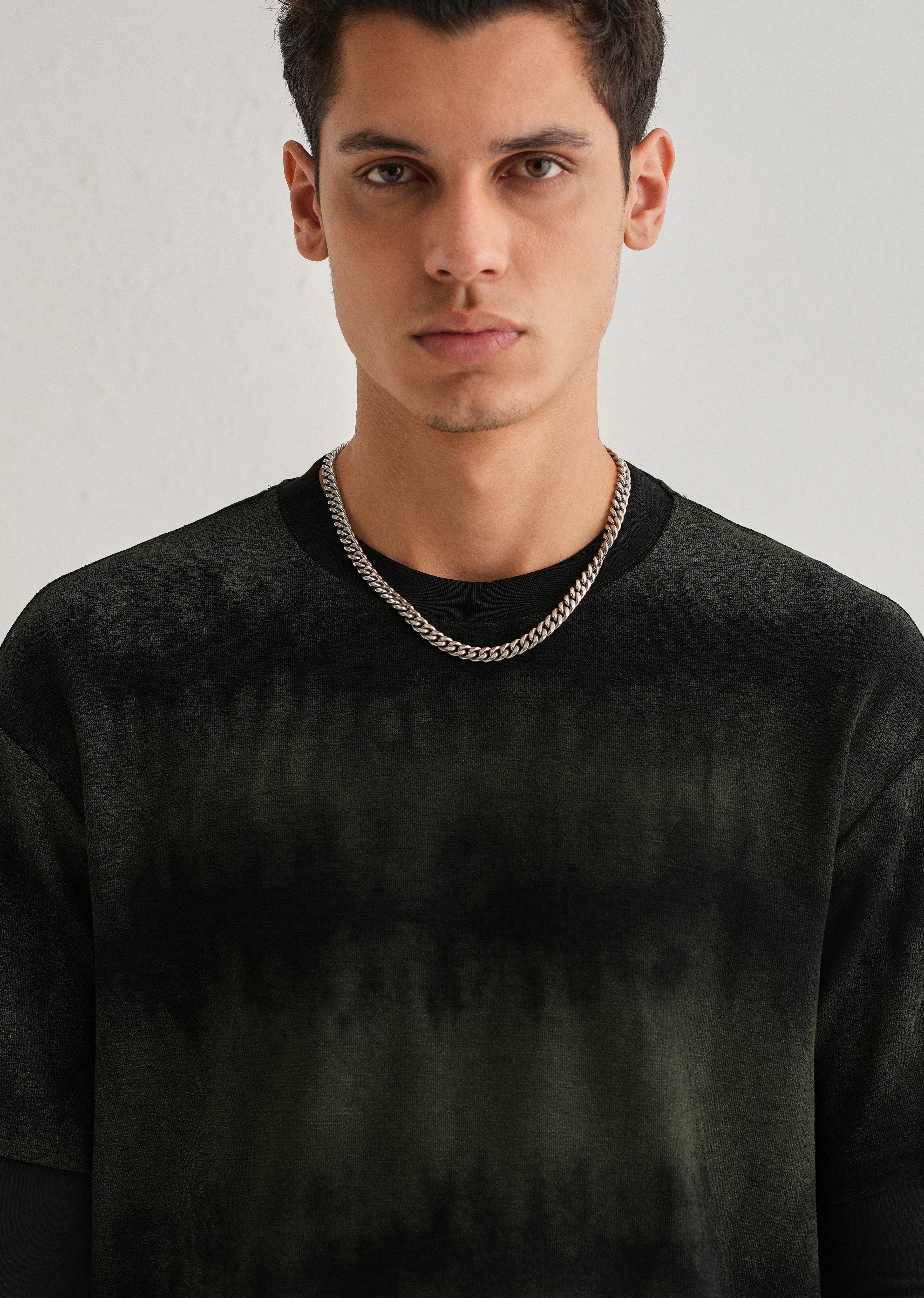Black Olive Tie & Dye Oversized T-shirt