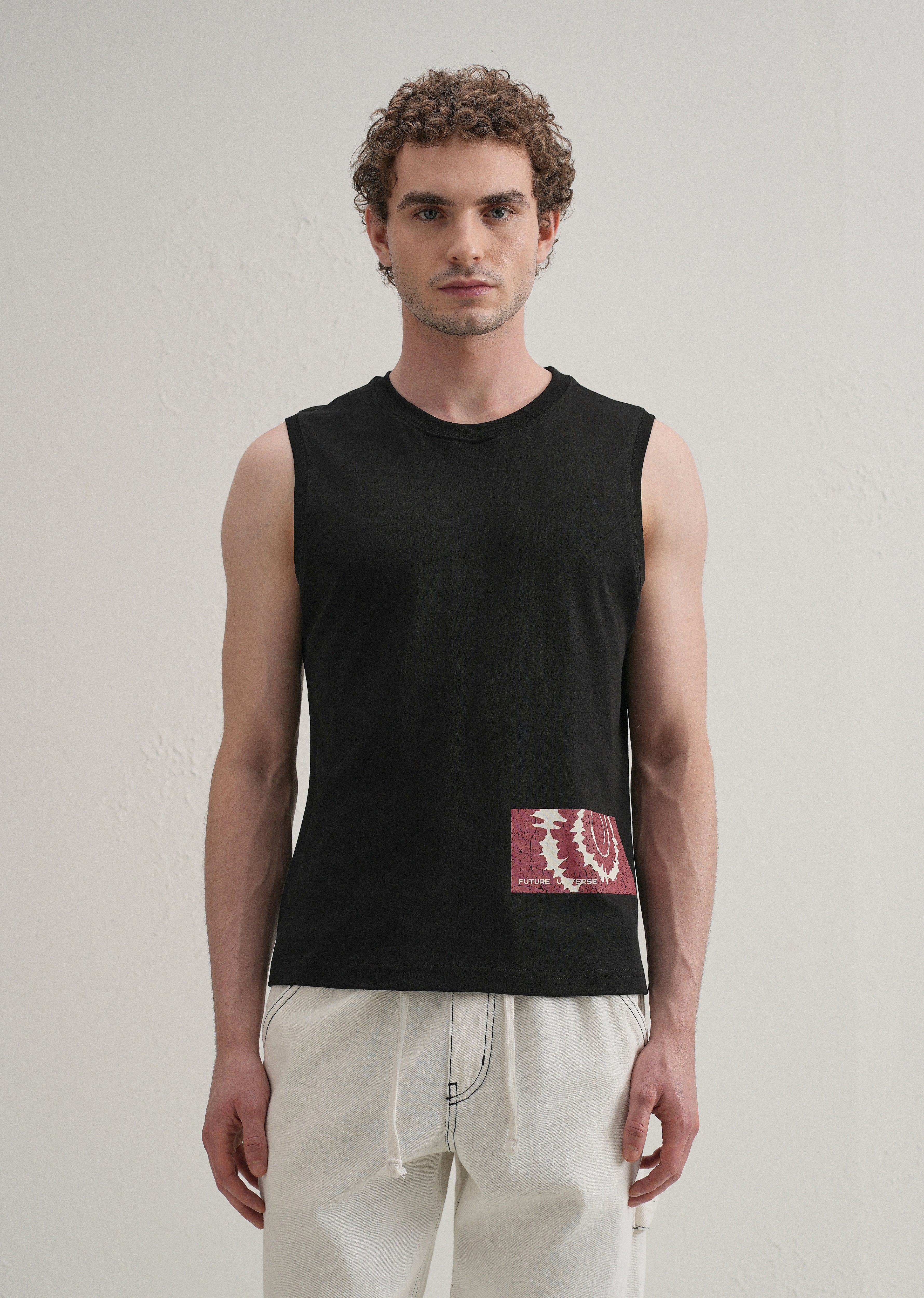 Black Printed Tank