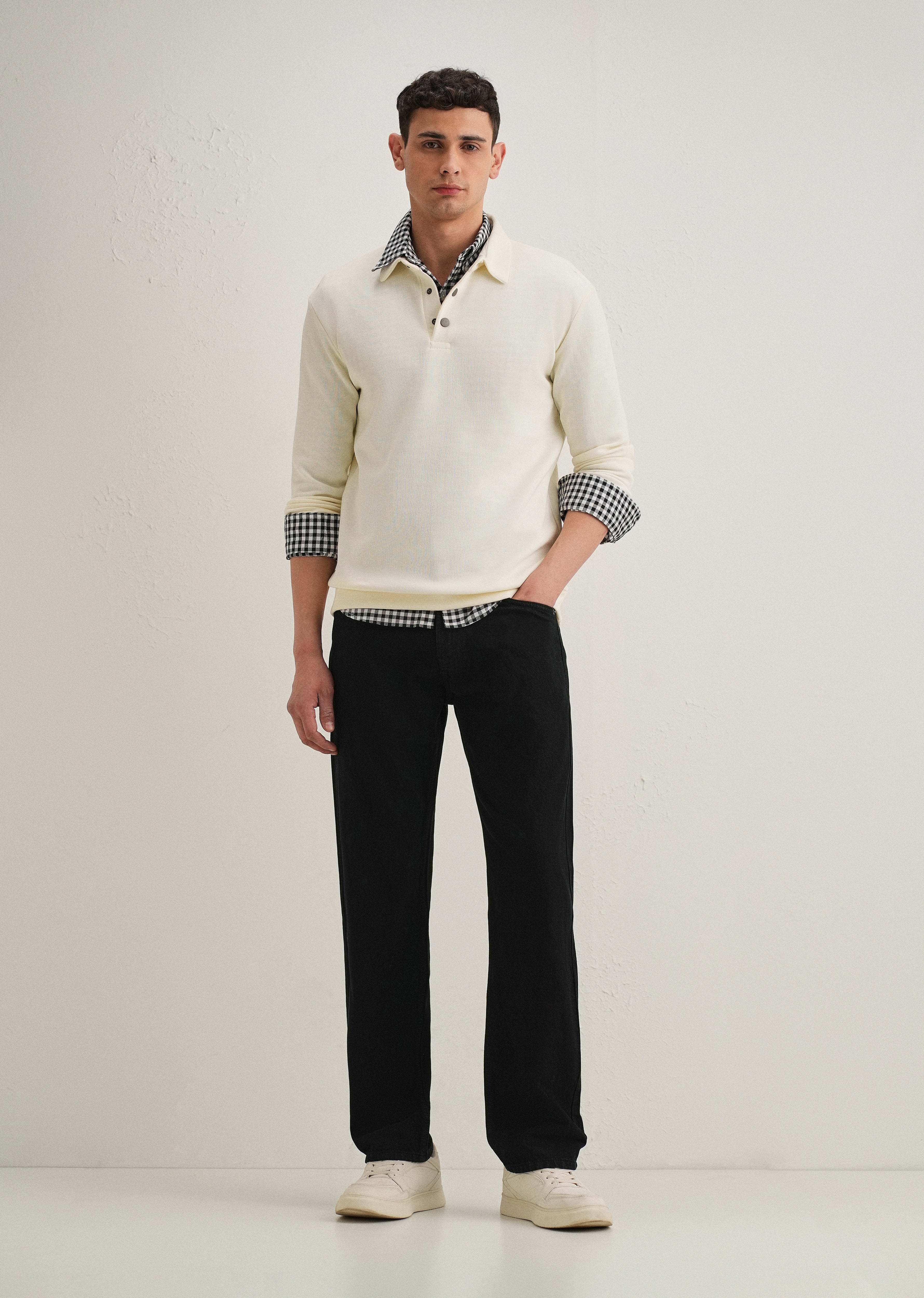 Black Regular Fit Denim