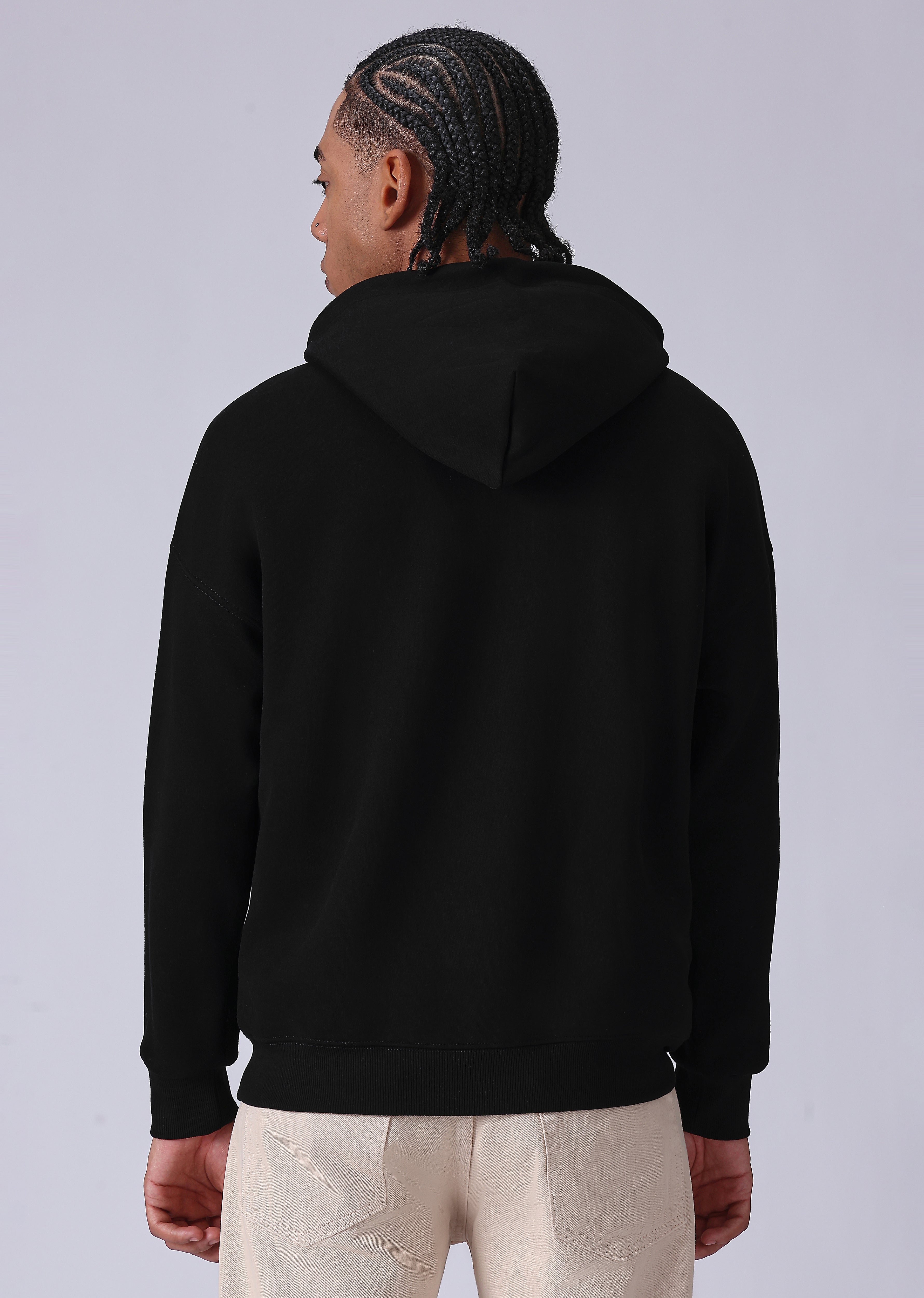 Black Relaxed Fit Hoodie