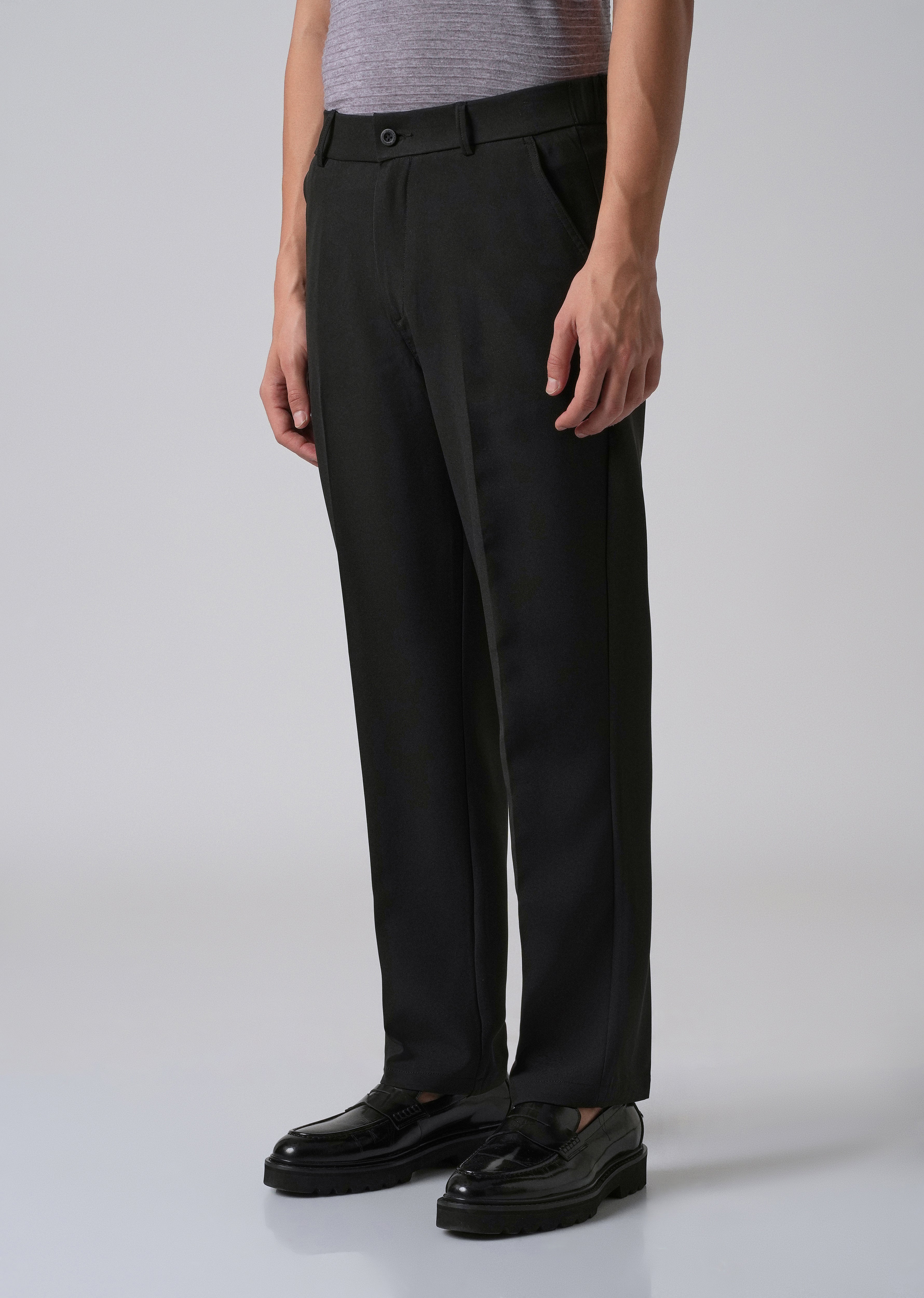 Black Relaxed Fit Trousers