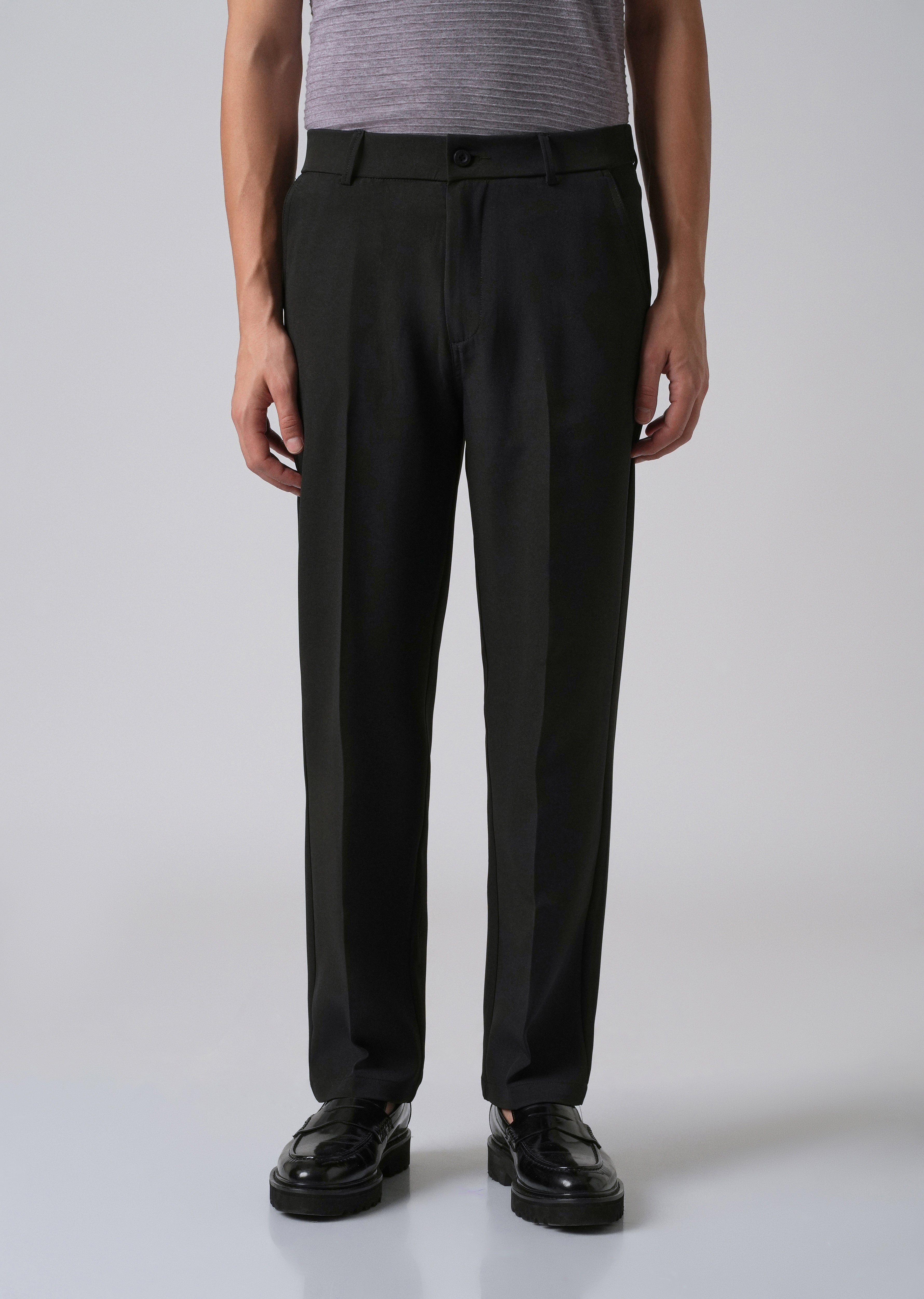 Black Relaxed Fit Trousers