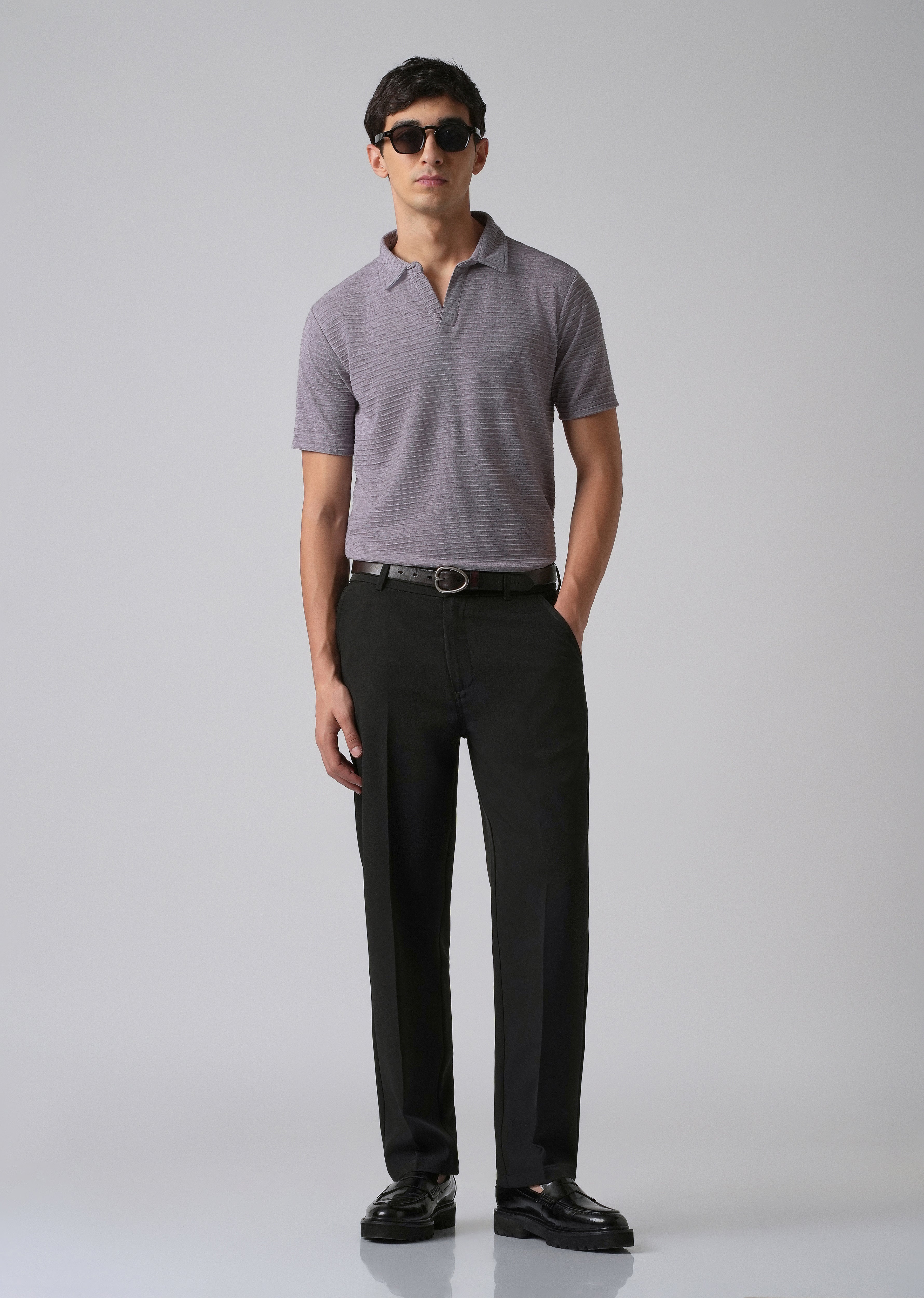 Black Relaxed Fit Trousers