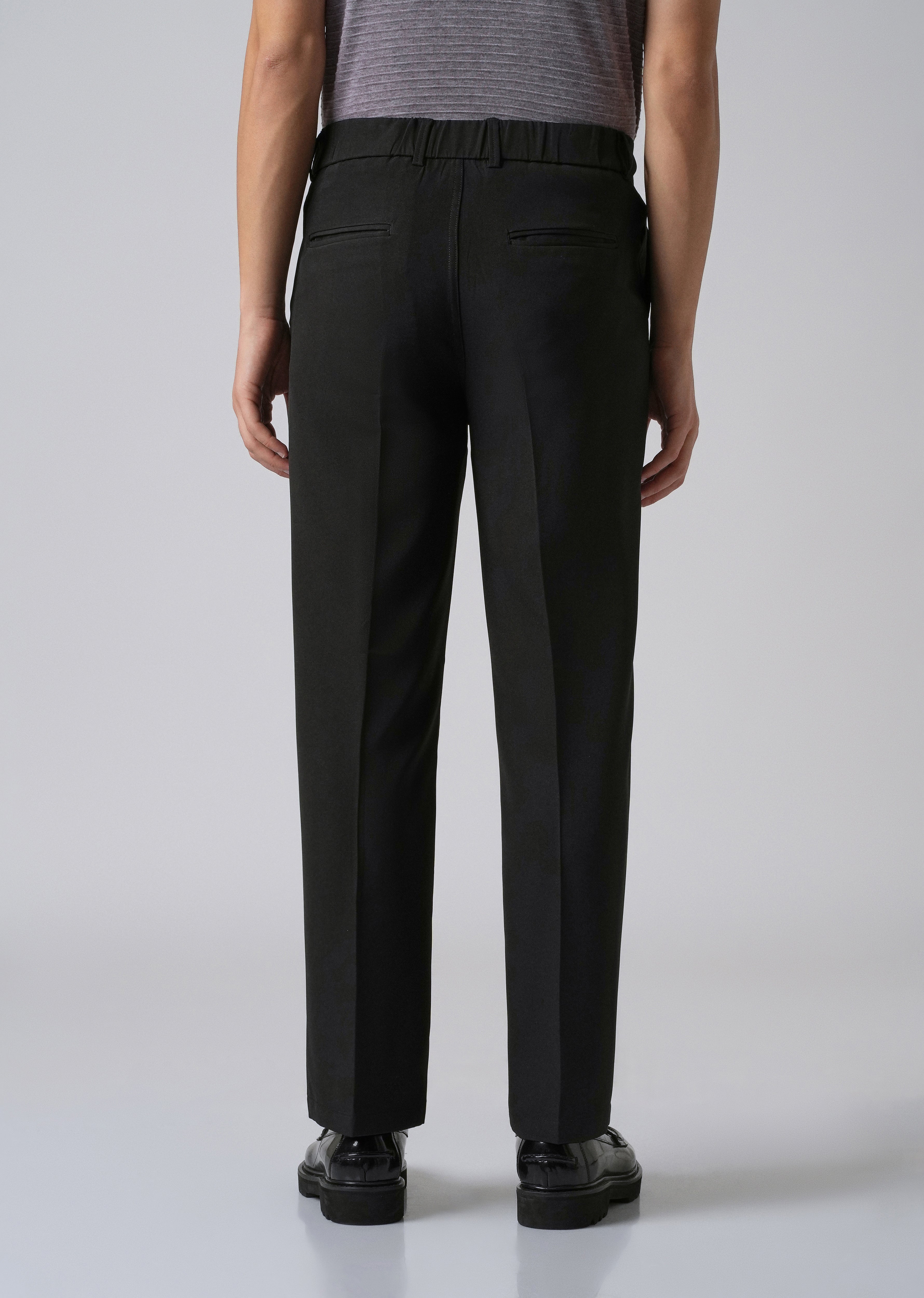 Black Relaxed Fit Trousers