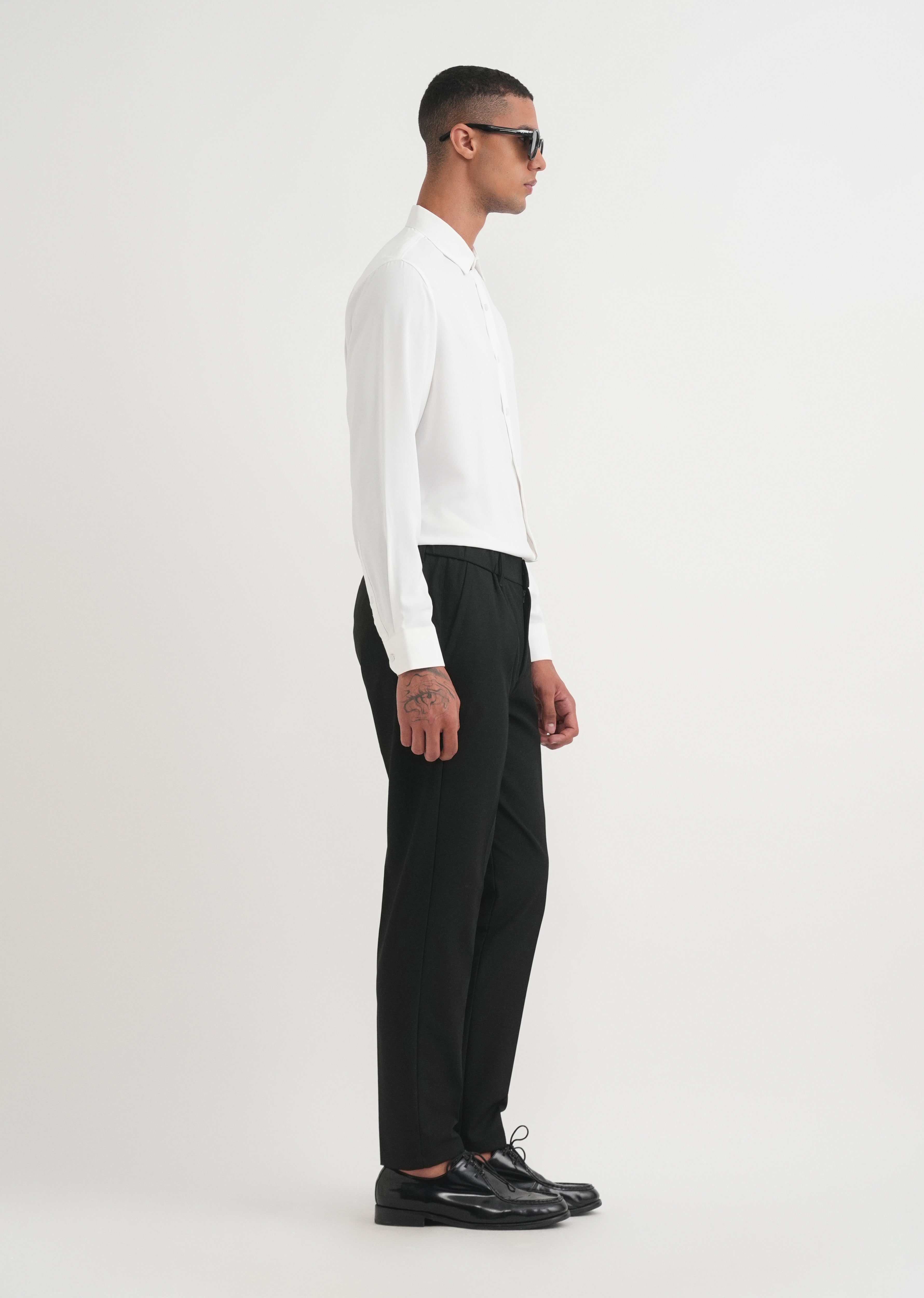 Black Semi-Elasticated Trouser