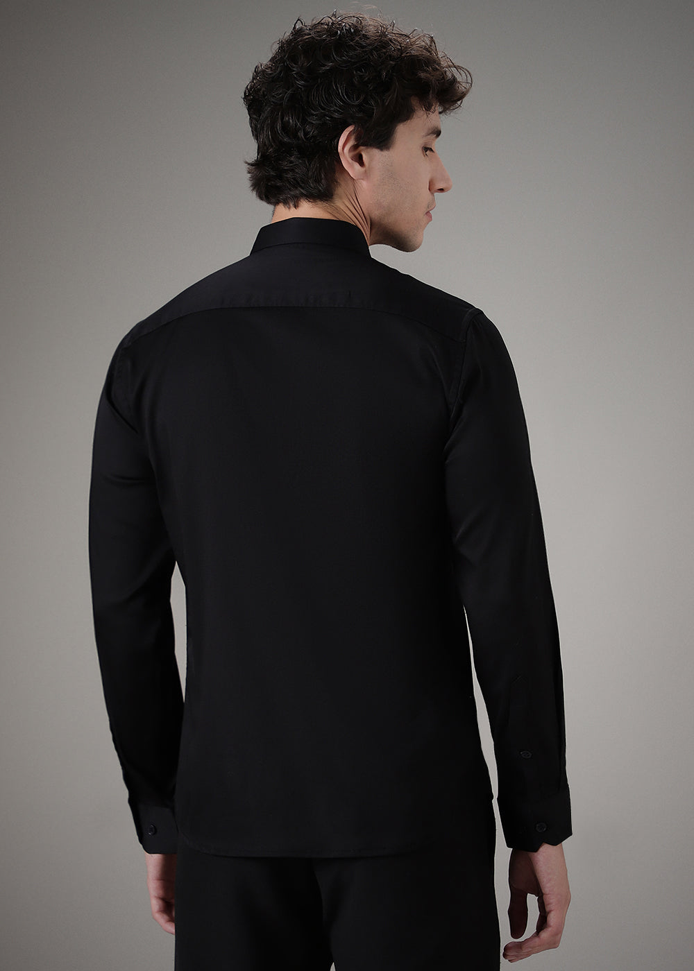 Black Sequence Designer Shirt