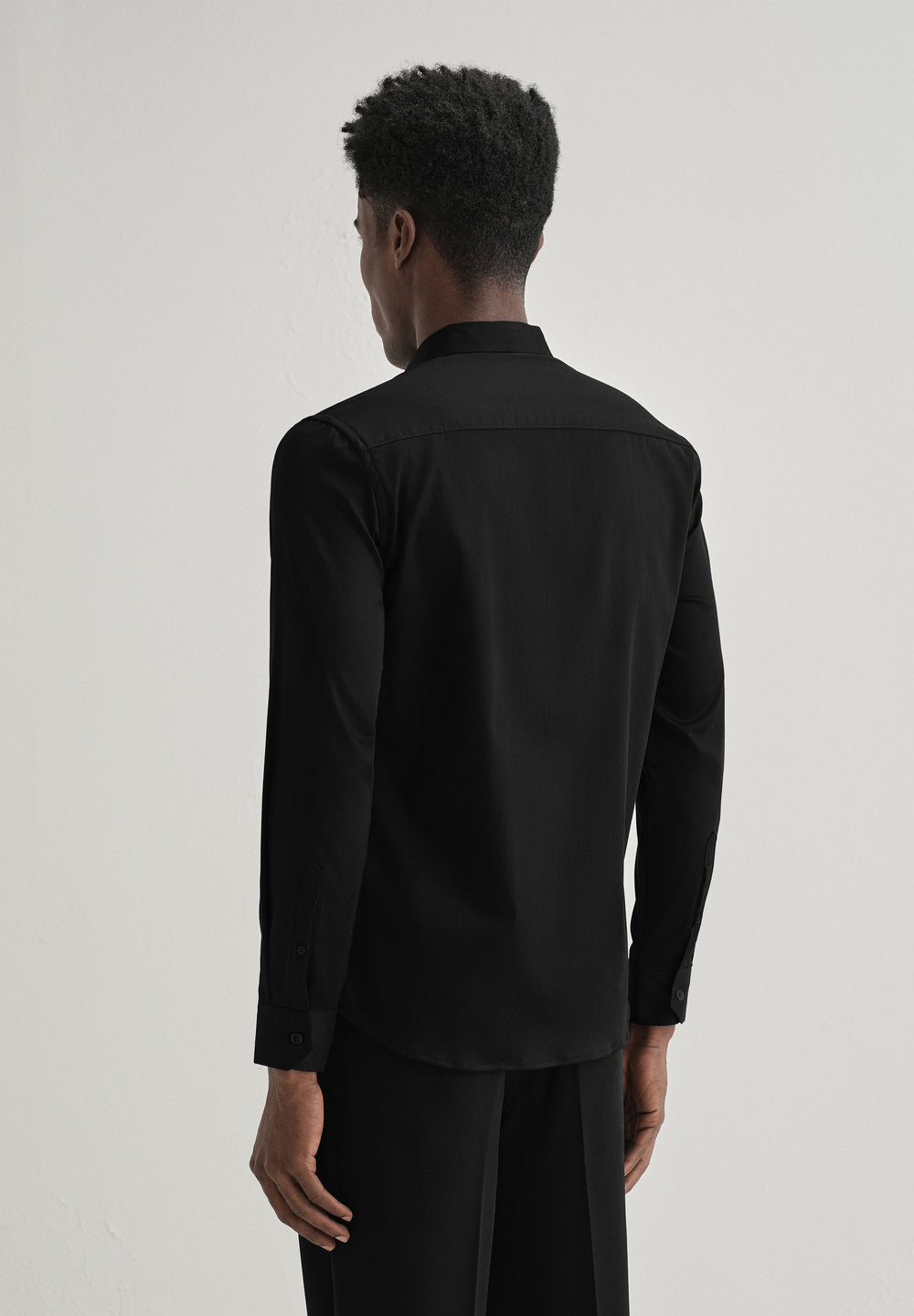 Black Sequence Panel Designer Shirt