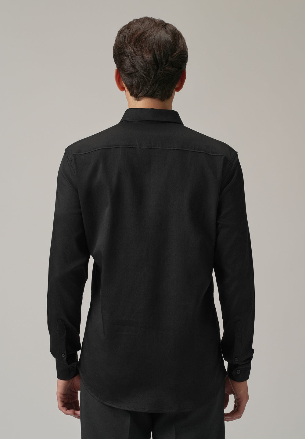 Black Serpentine Dragon Handwork Designer Shirt