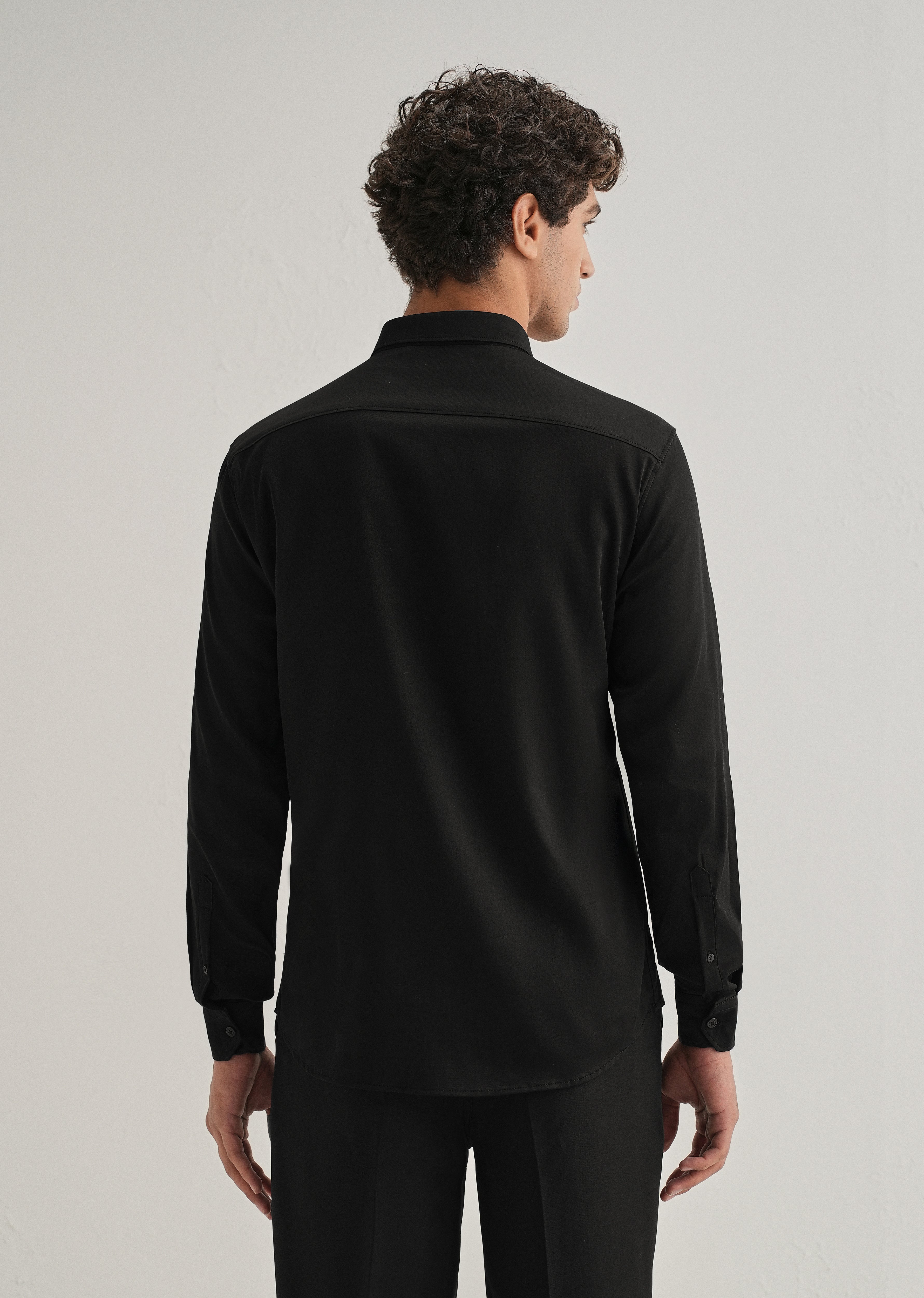 Black Sequence Star Designer Shirt