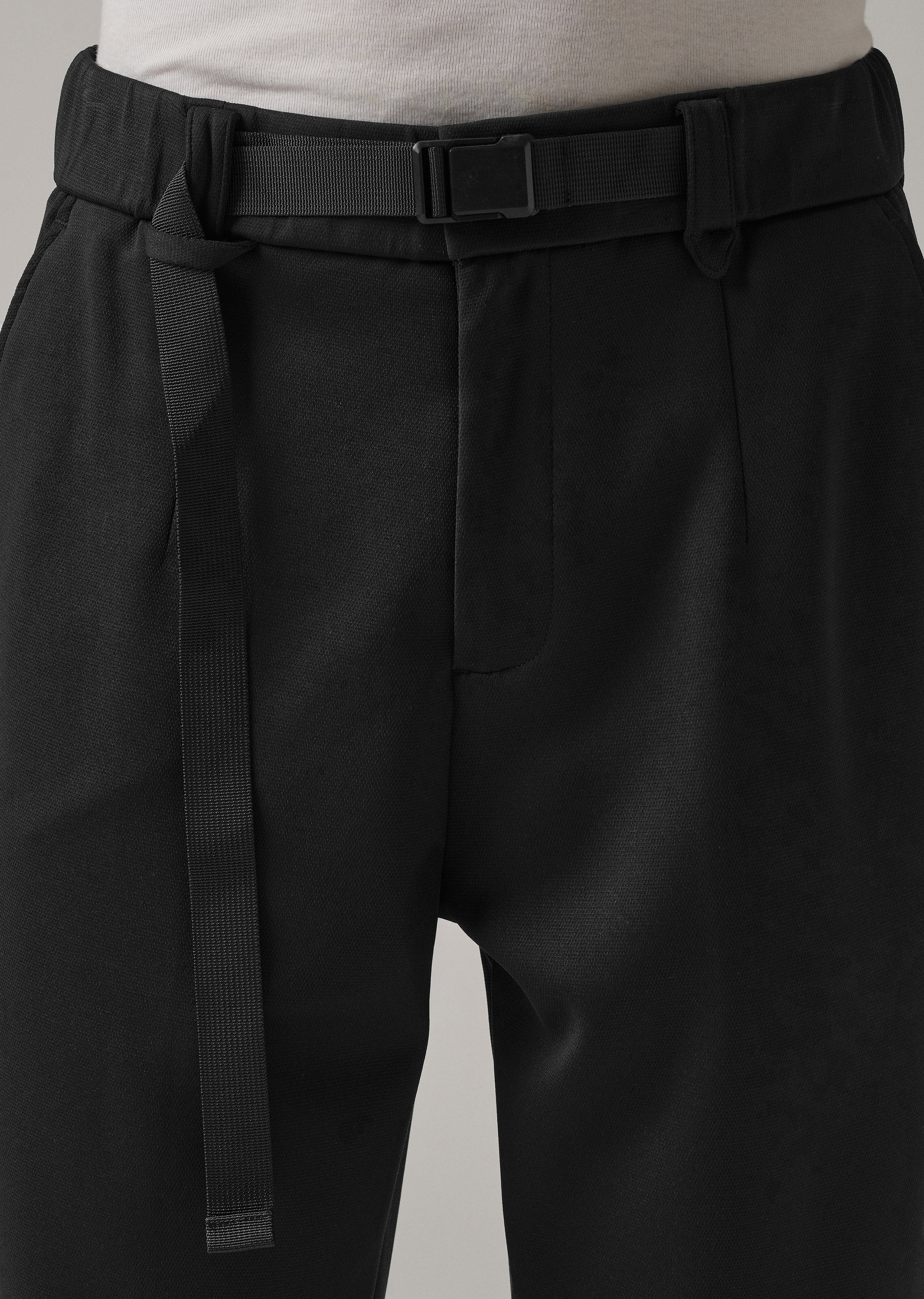 Black Stretch Elasticated Pant
