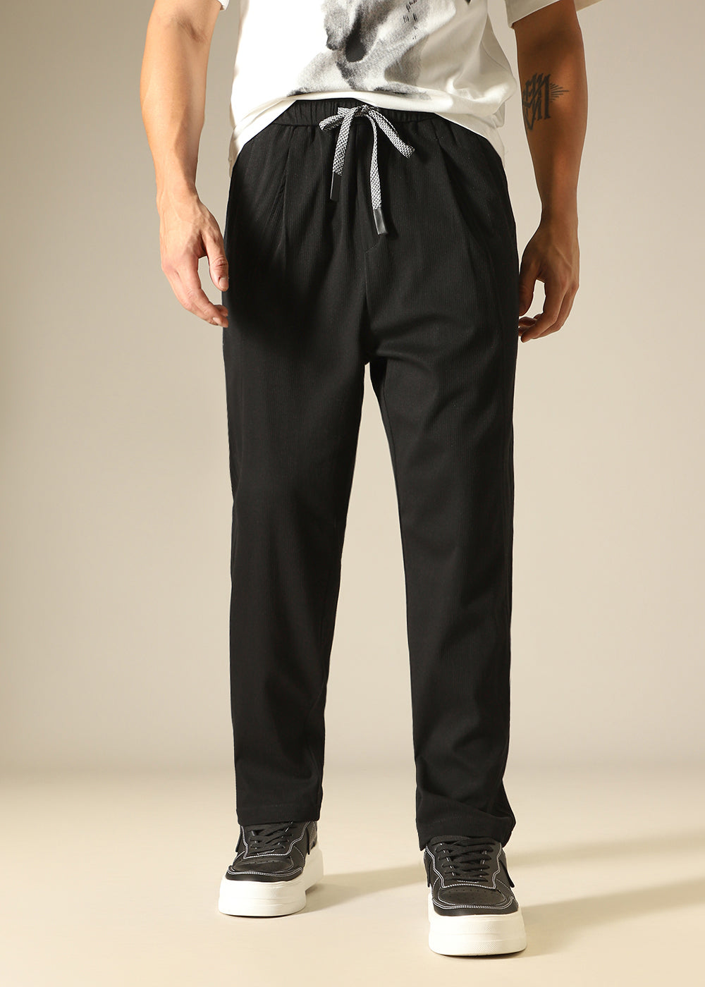 Black Relaxed Fit Trouser
