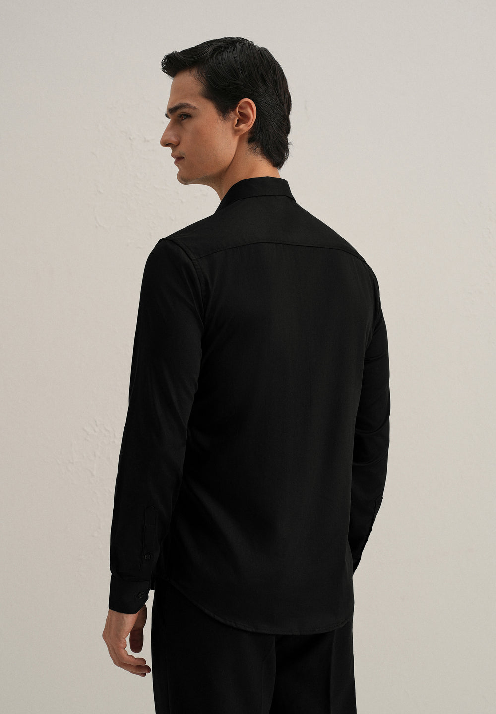 Black Tiger Embroidered Designer Shirt