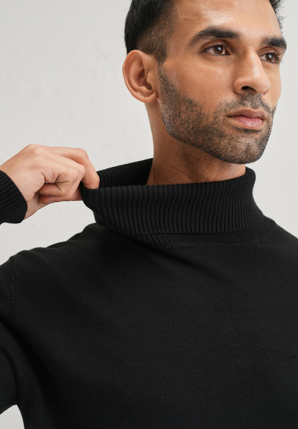 Black Turtle-Neck Sweater
