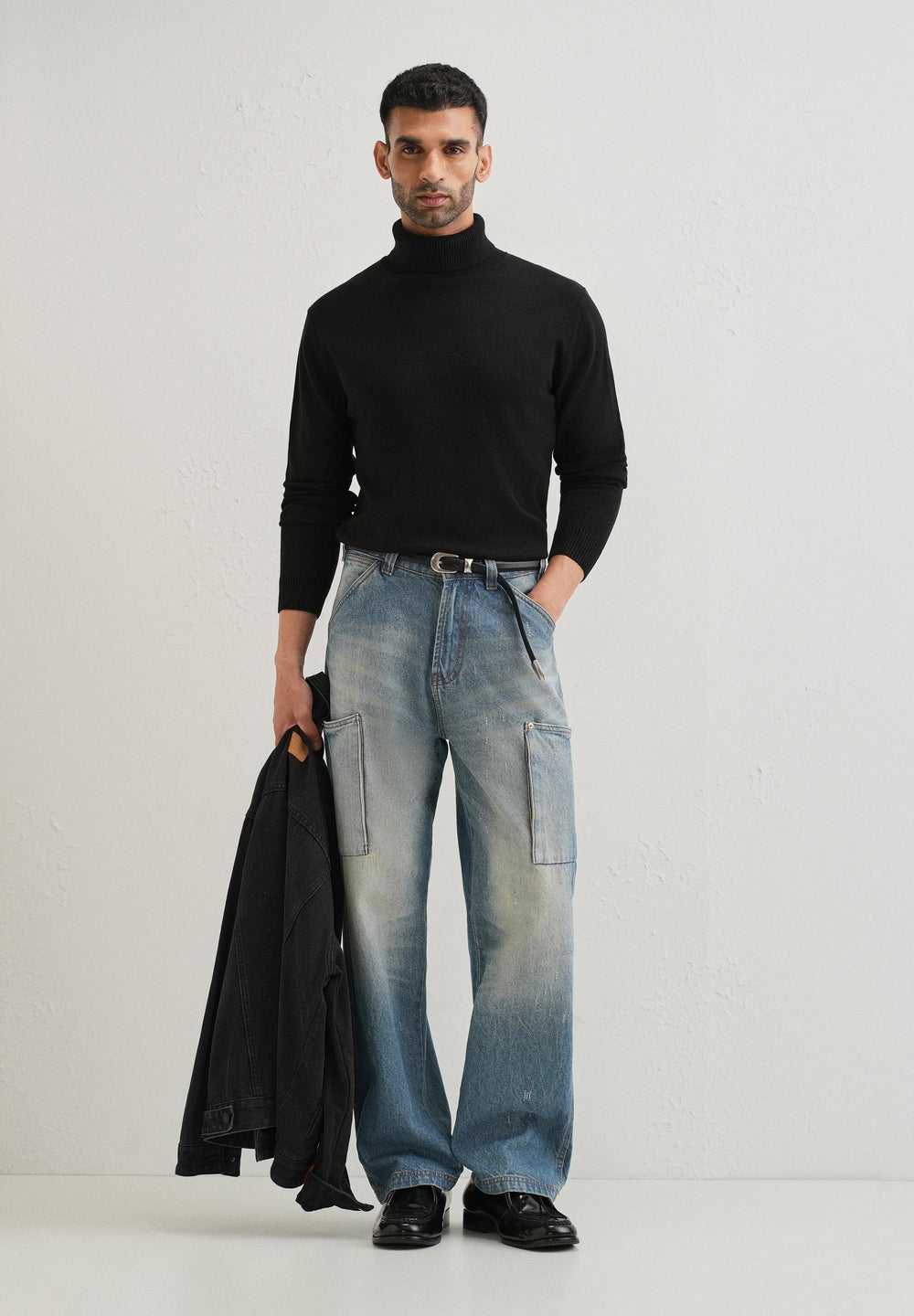 Black Turtle-Neck Sweater