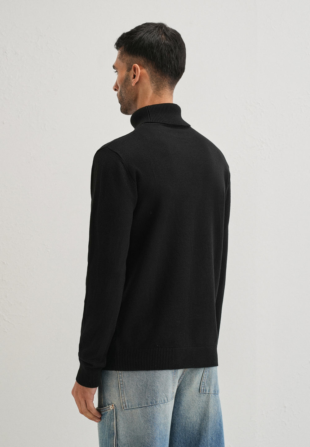 Black Turtle-Neck Sweater